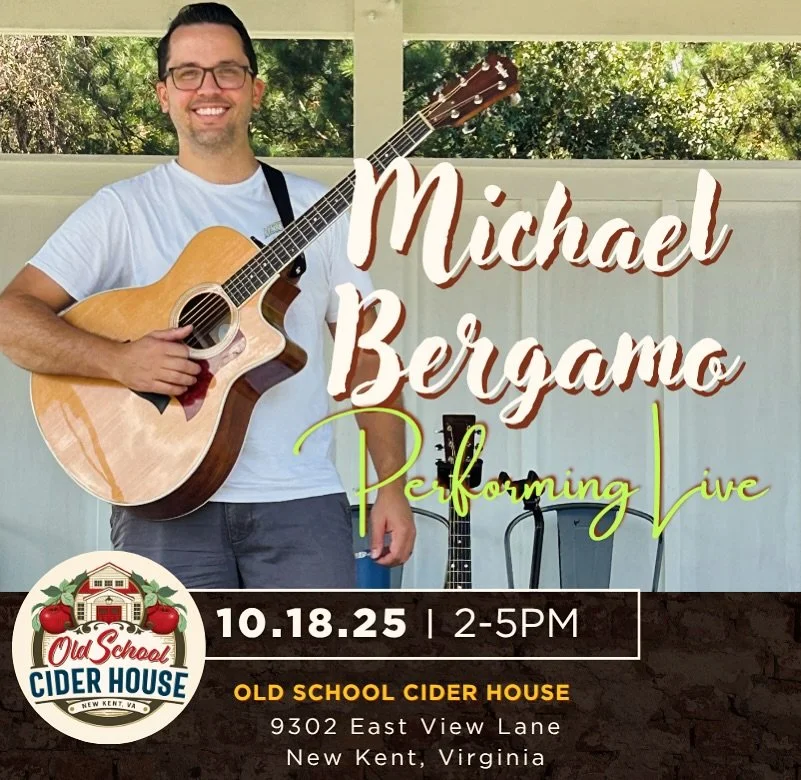 Come join us at @oldschoolciderhouse on Saturday October 18th! The weather will be perfect! I can&rsquo;t wait to be back and see you guys. ✌🏼

#VirginiaLiveMusic #LocalMusicVA #VACraftCider #VirginiaCiderHouse #AcousticVibesVA #LiveMusicVirginia #V