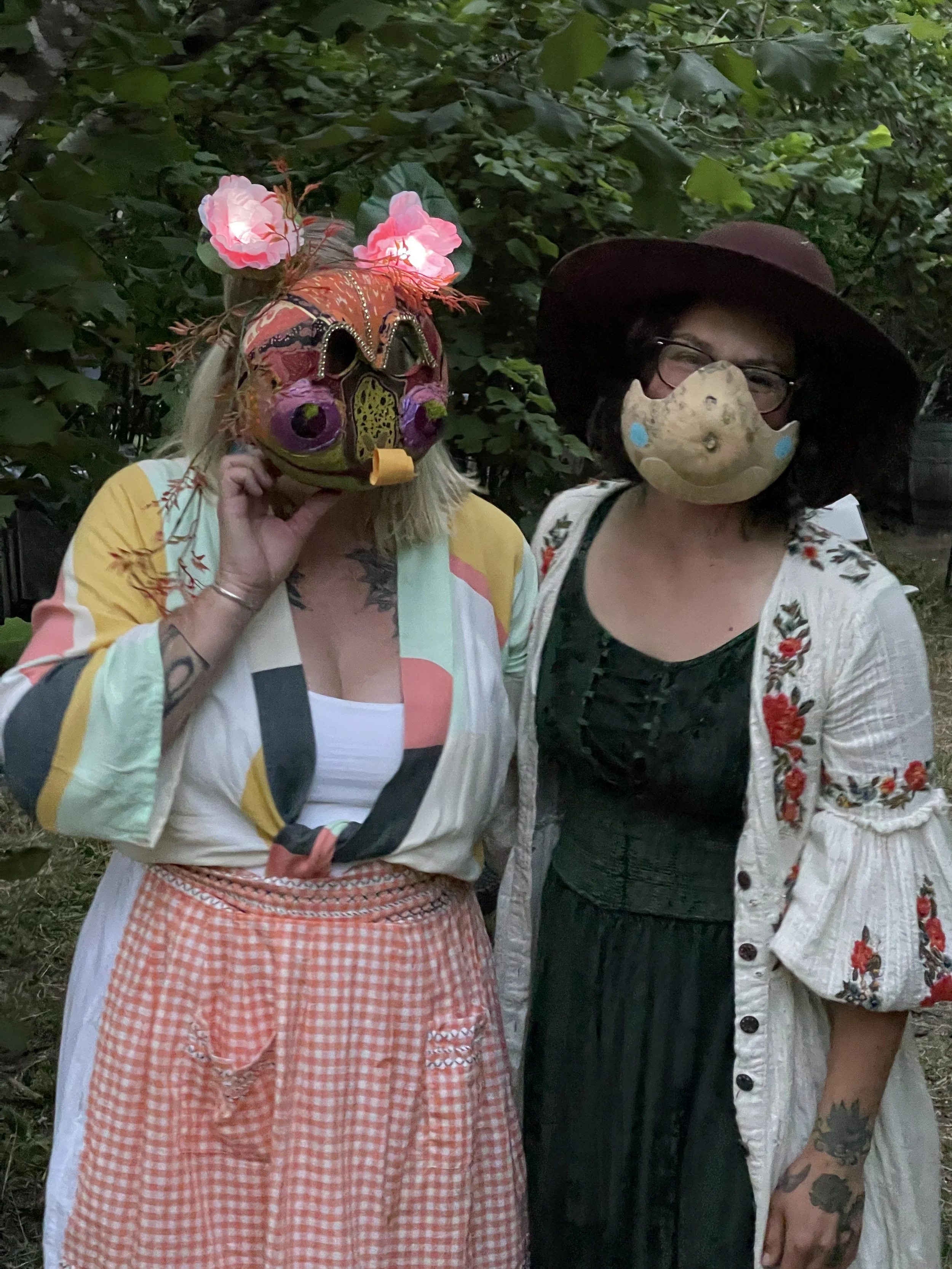 Gourd Mask - made by teen volunteers