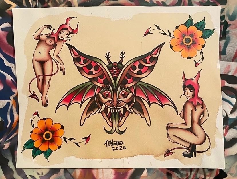 We&rsquo;re excited to announce our first guest artist of 2026!

Our friend Monique will be tattooing with us April 4&ndash;6 so mark your calendars! We will be sharing some of her flash designs and she is also accepting custom requests for illustrat