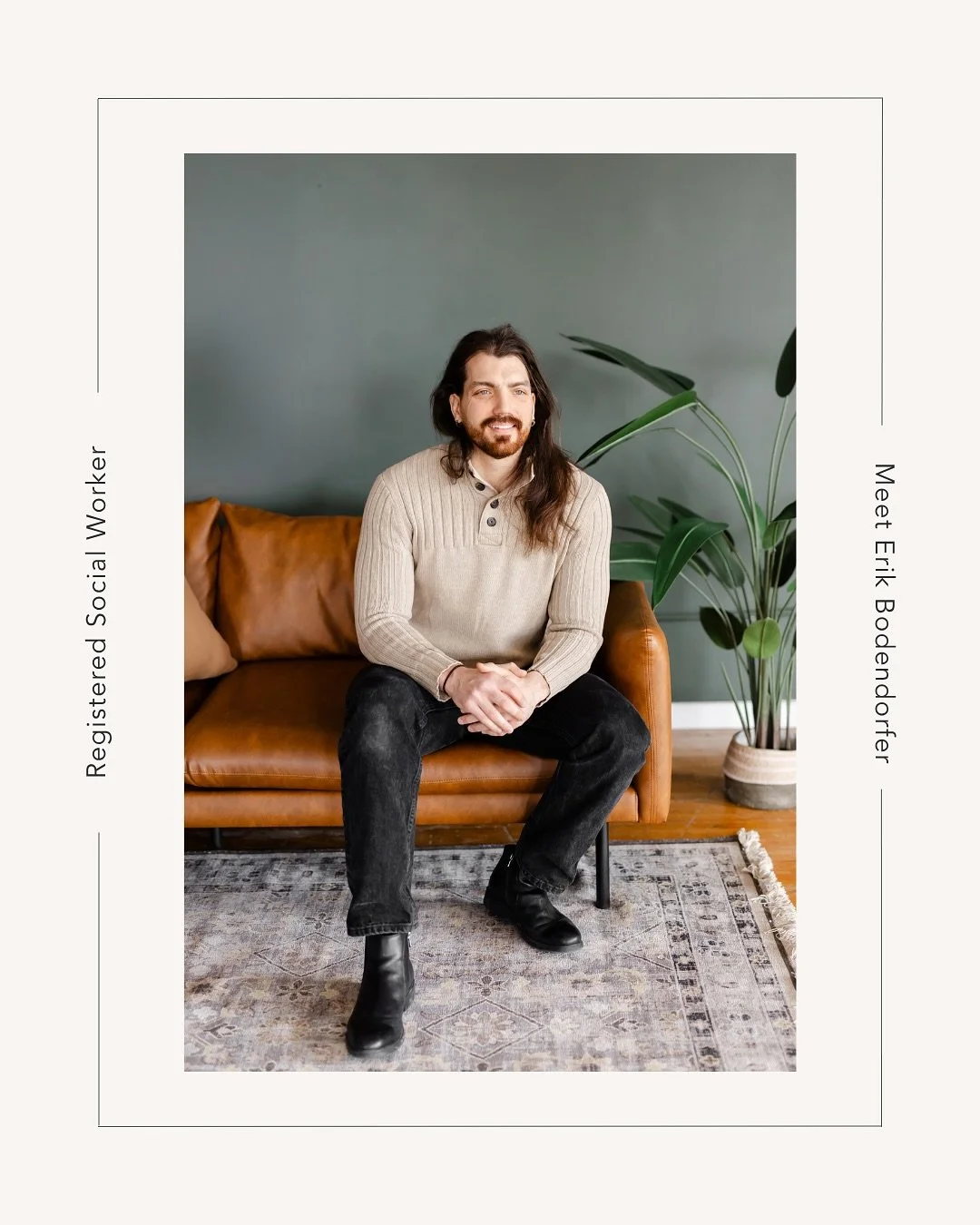 Sometimes what you need in therapy is perspective &mdash; someone who helps you see things differently and meet yourself with compassion, and encourages you to challenge old patterns.

For some, that person might be a male therapist.

Erik is kindly 