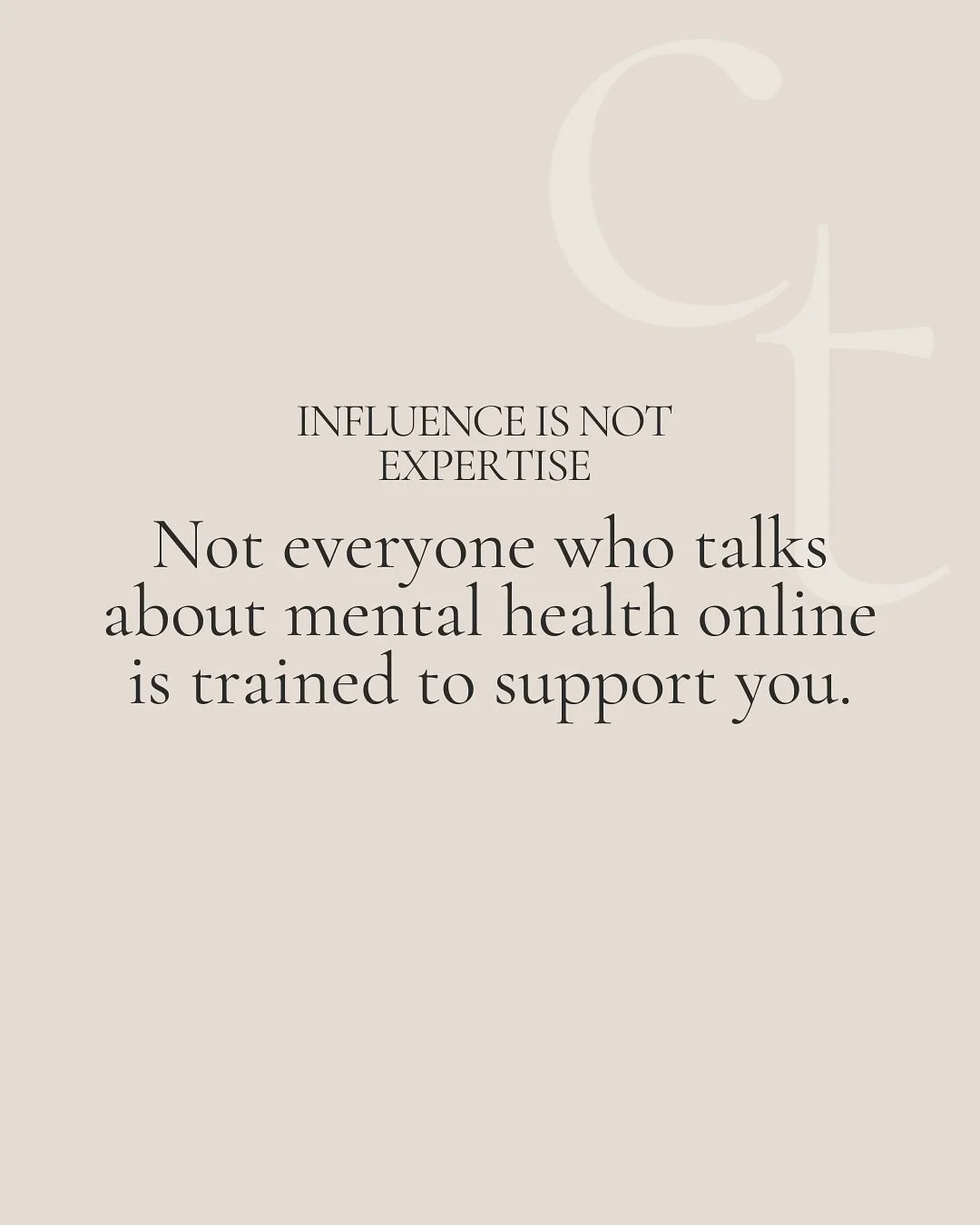 Influencers, coaches, and those with large followings can sound &ldquo;expert&rdquo; while sharing information that&rsquo;s inaccurate, harmful, or completely lacking context.

Some even build platforms through oversimplified &ldquo;diagnoses,&rdquo;