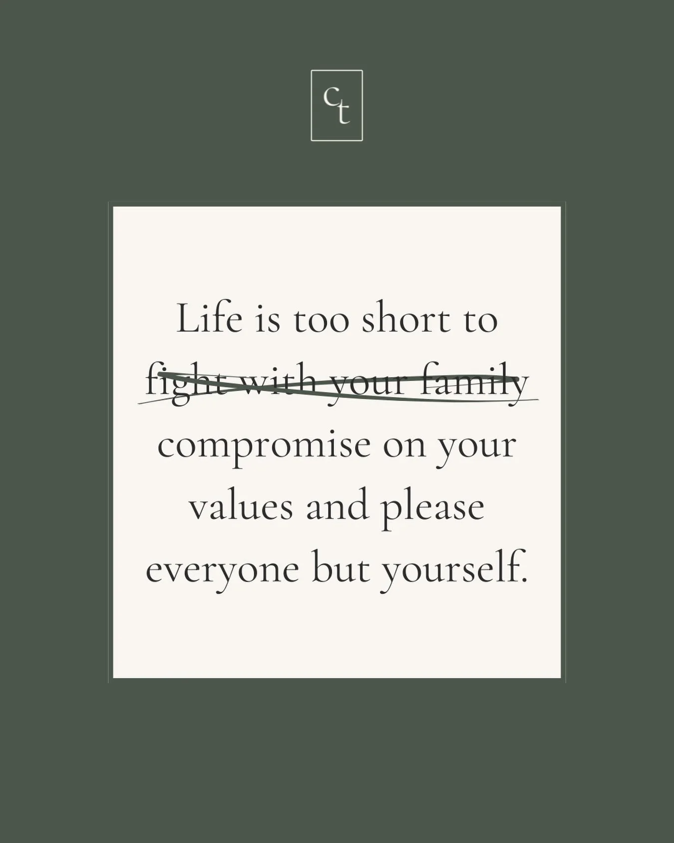 The holidays can bring pressure to keep the peace, especially when messages like the recent Mel Robbins&rsquo; op-ed say &ldquo;life is too short to fight with your family&rdquo;.

Sounds comforting, but it leaves out the truth: estrangement doesn&rs