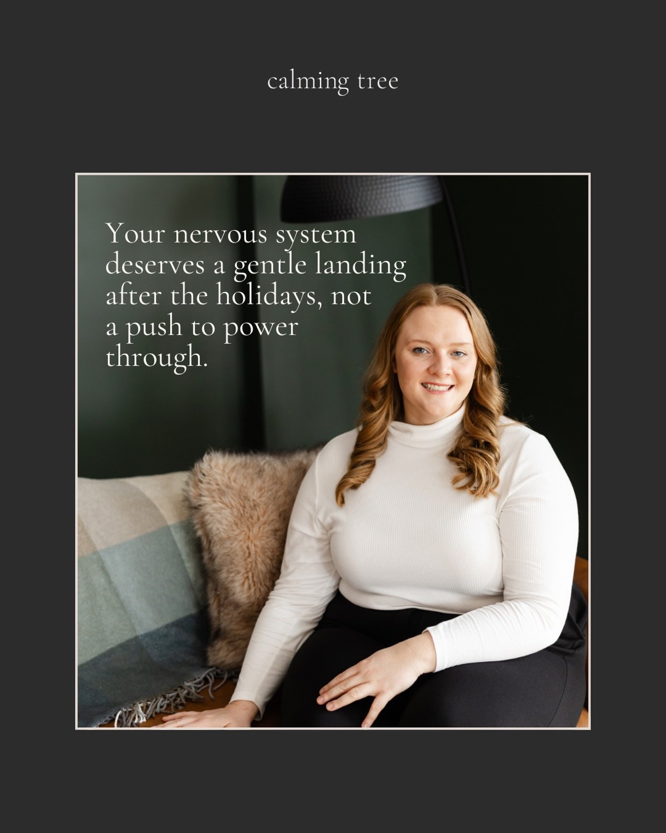 You are not meant to snap back after the holidays. You are meant to settle back in.

The holidays give us something to look forward to.

We gather, we rush, we fill our days, and our nervous system runs high.

Then everything stops, and the quiet lan