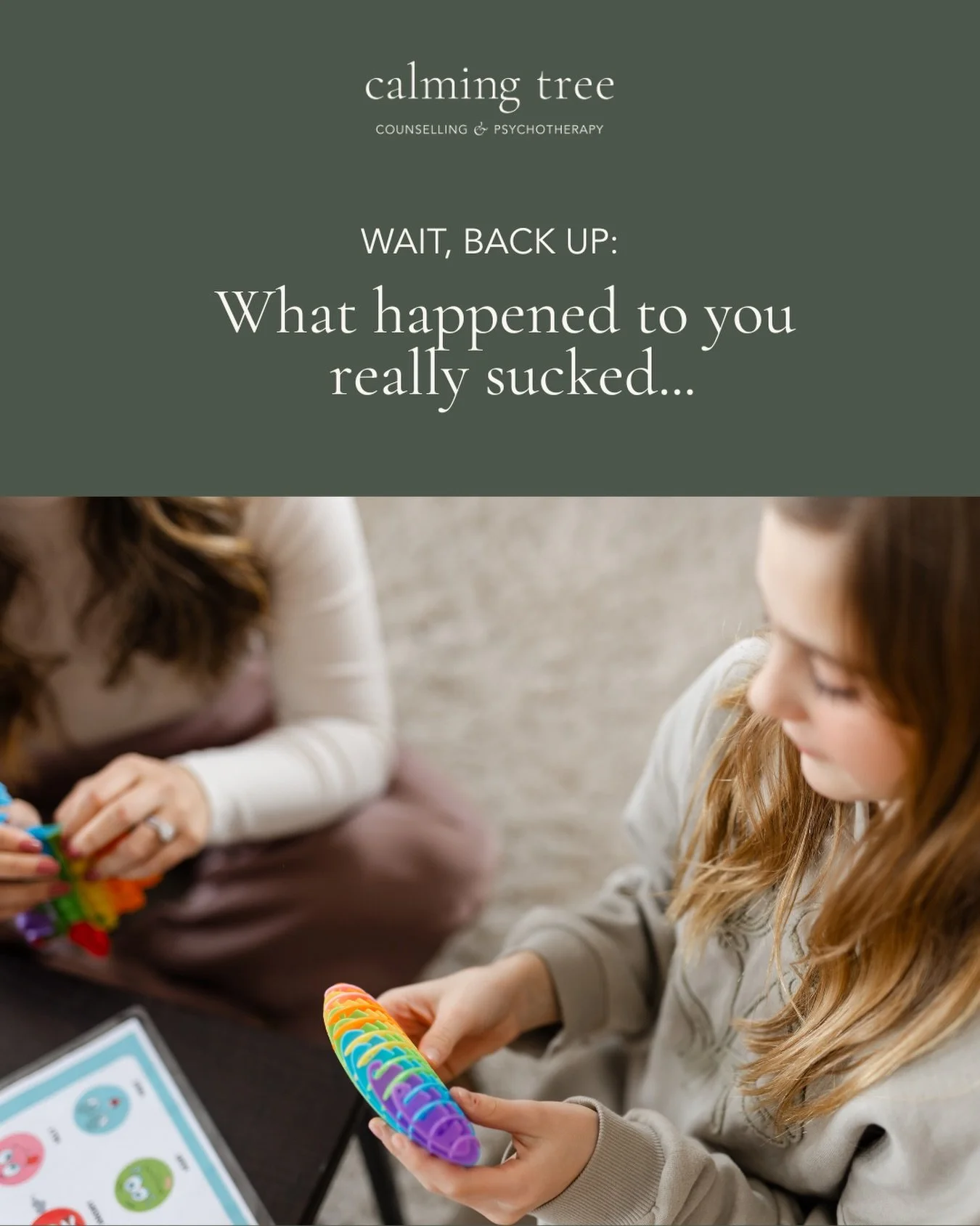 &ldquo;It happened, but it&rsquo;s fine.&rdquo;
&ldquo;That was a long time ago.&rdquo;
&ldquo;I&rsquo;m over it.&rdquo;

Sound familiar?

Maybe you&rsquo;ve experienced trauma, neglect, or something that just won&rsquo;t stay in the past, and you&rs