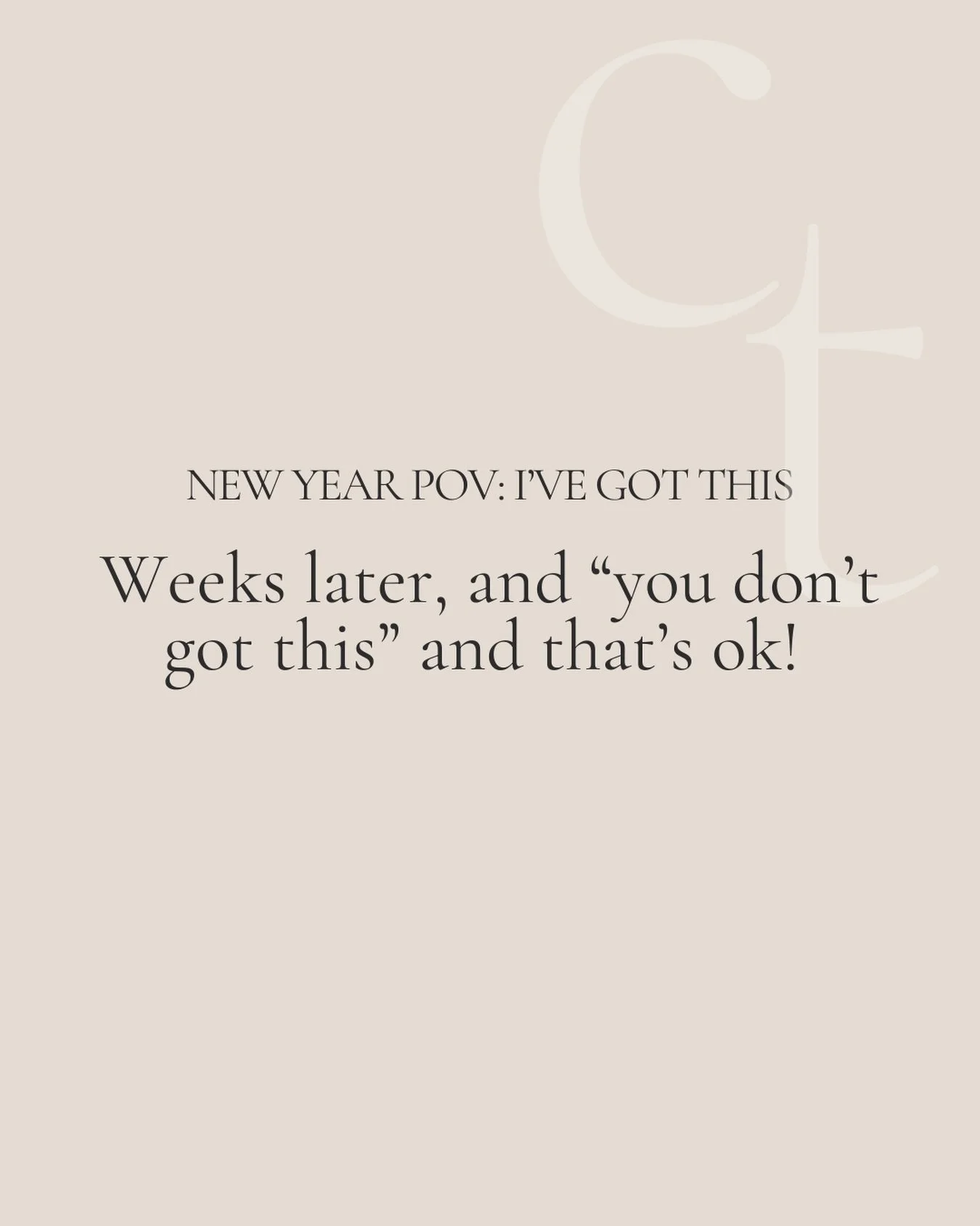 Maybe you ended the holidays on a high: rested, hopeful, inspired, telling yourself, &ldquo;Okay, I&rsquo;ve got this now.&rdquo;

January came and you thought you could tackle it differently this time. And then, your energy dipped, the motivation fa