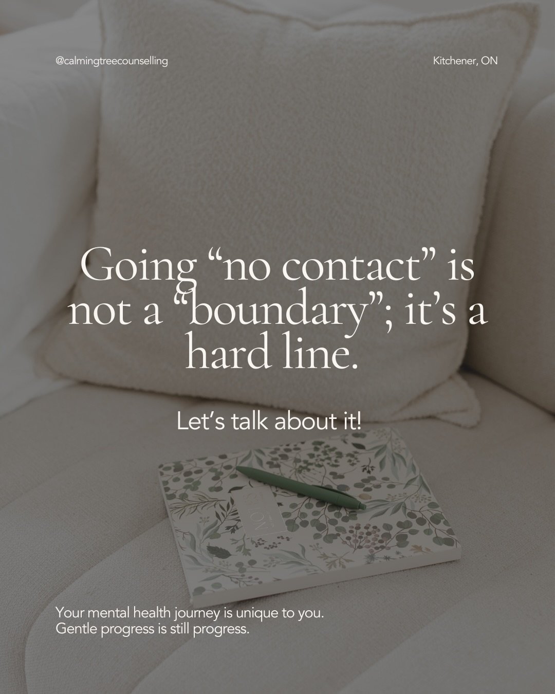 We need to talk about boundaries, especially the idea that no contact is the only &ldquo;healthy&rdquo; option.

It isn&rsquo;t.

Boundaries and going no contact are not the same thing.

Boundaries are about adjusting access and creating distance.
It