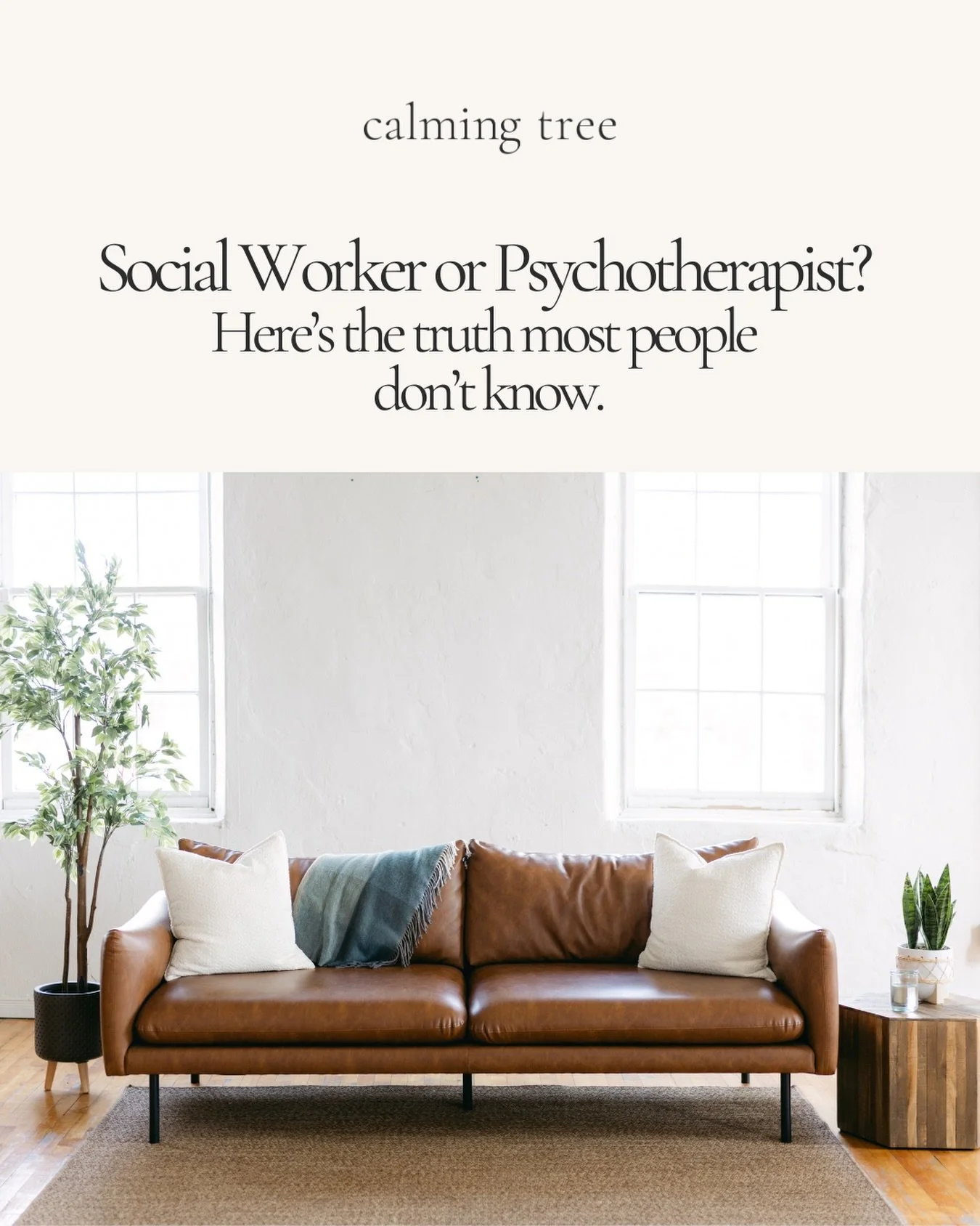 Social Worker or Psychotherapist. Which is better?

The honest answer: neither

There is a common misconception that Psychotherapists are more trained or more qualified than Social Workers. This is not true.

Many Registered Social Workers actively p