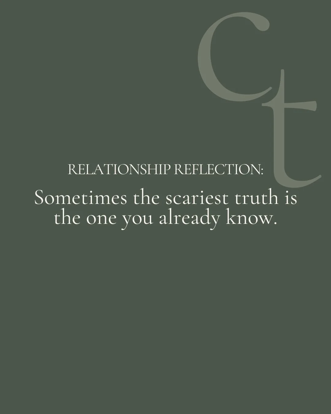 Most people don&rsquo;t come into therapy and spill it all right away.

They circle it. They soften the actual message. They justify it.

They say, &ldquo;It&rsquo;s not that bad&rdquo; or, &ldquo;I know they didn&rsquo;t mean it&rdquo; or, &ldquo;Bu