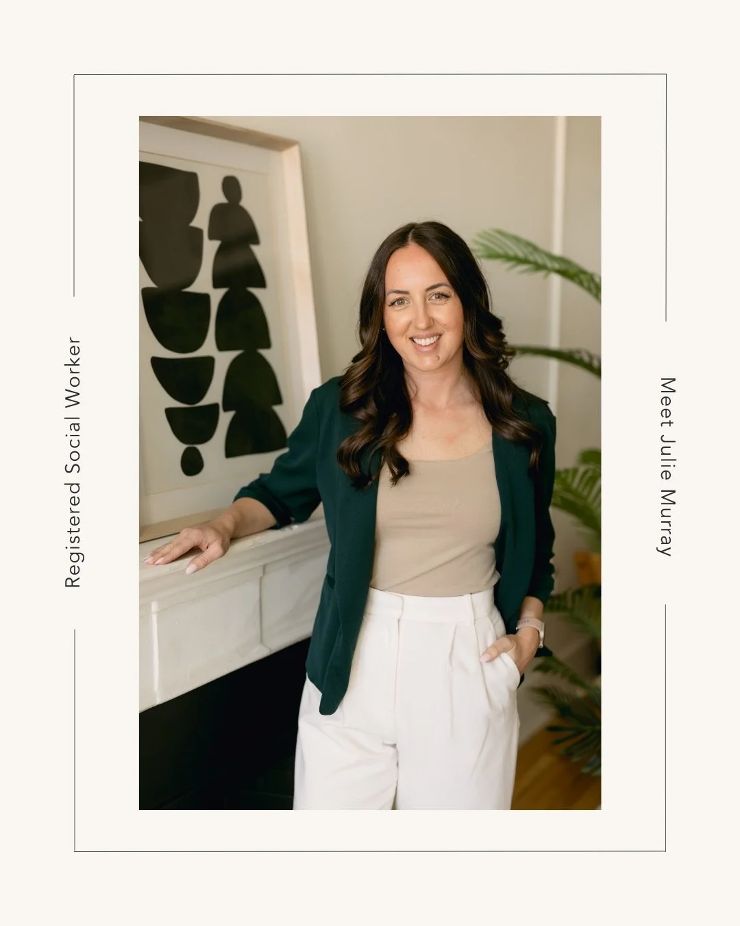 Julie is easygoing and approachable, in both her professional and personal lives.

Much of her work has focused on PTSD, including supporting first responders and their families through the unique challenges that come with high-impact roles.

She als