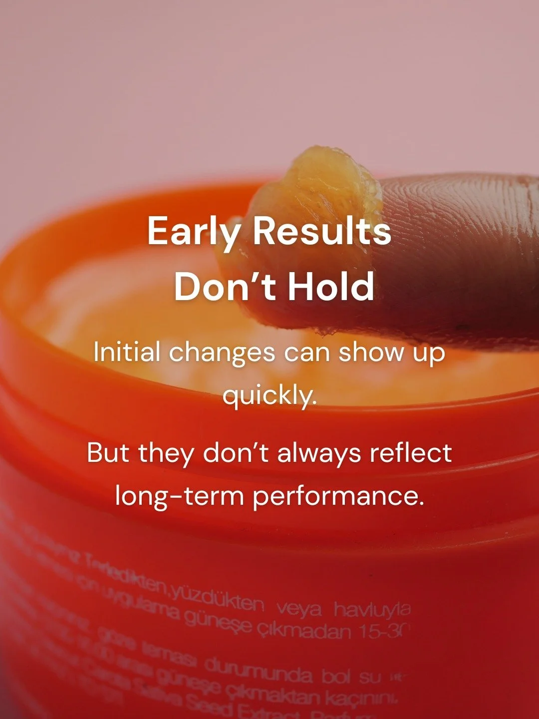 What holds up over time?
That's the topic for this week's blog.

Early changes are easy to notice
but they don&rsquo;t always last

Hydration can shift quickly
sensitivity can come and go

These are often surface-level responses

With consistent use
