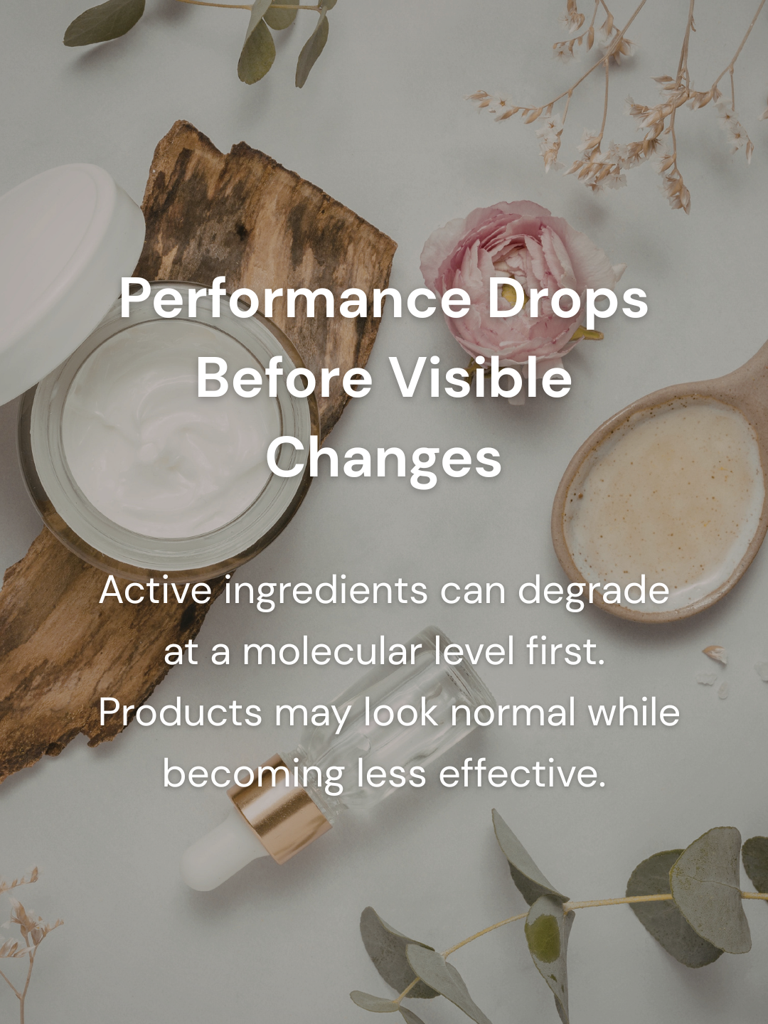 Normal-looking skincare product representing hidden loss of effectiveness before visible changes