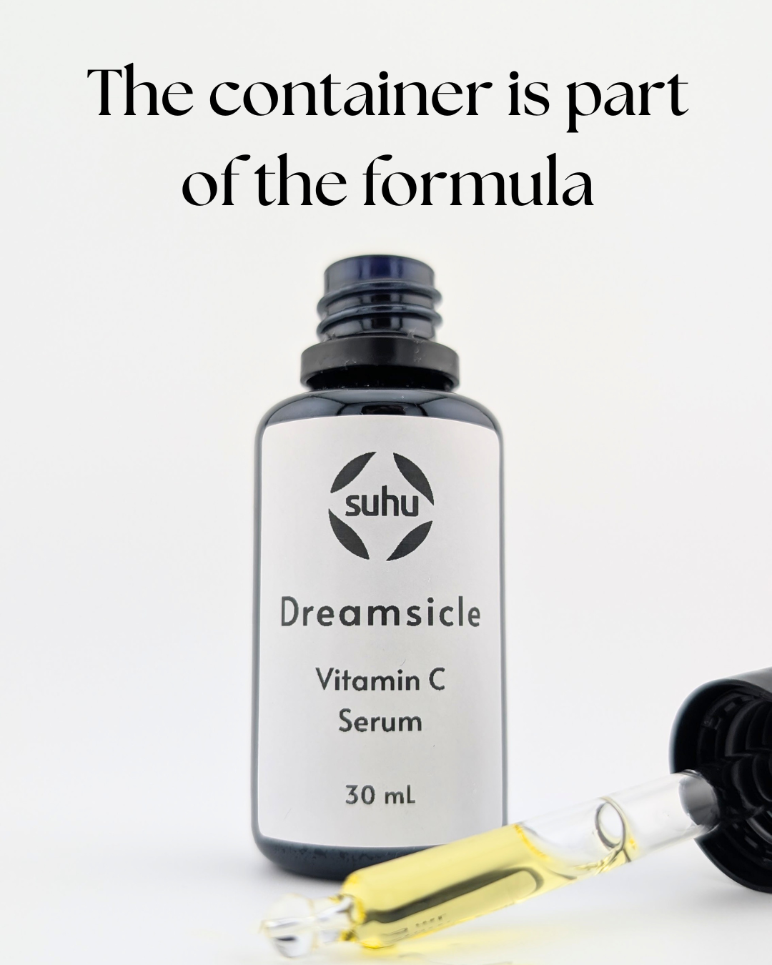 Suhu Dreamsicle Vitamin C. "The container is part of the formula"