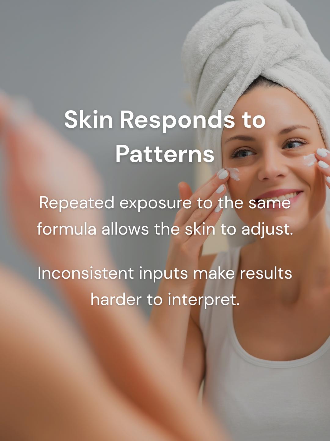 Healthy skin close-up representing consistent response to repeated skincare use