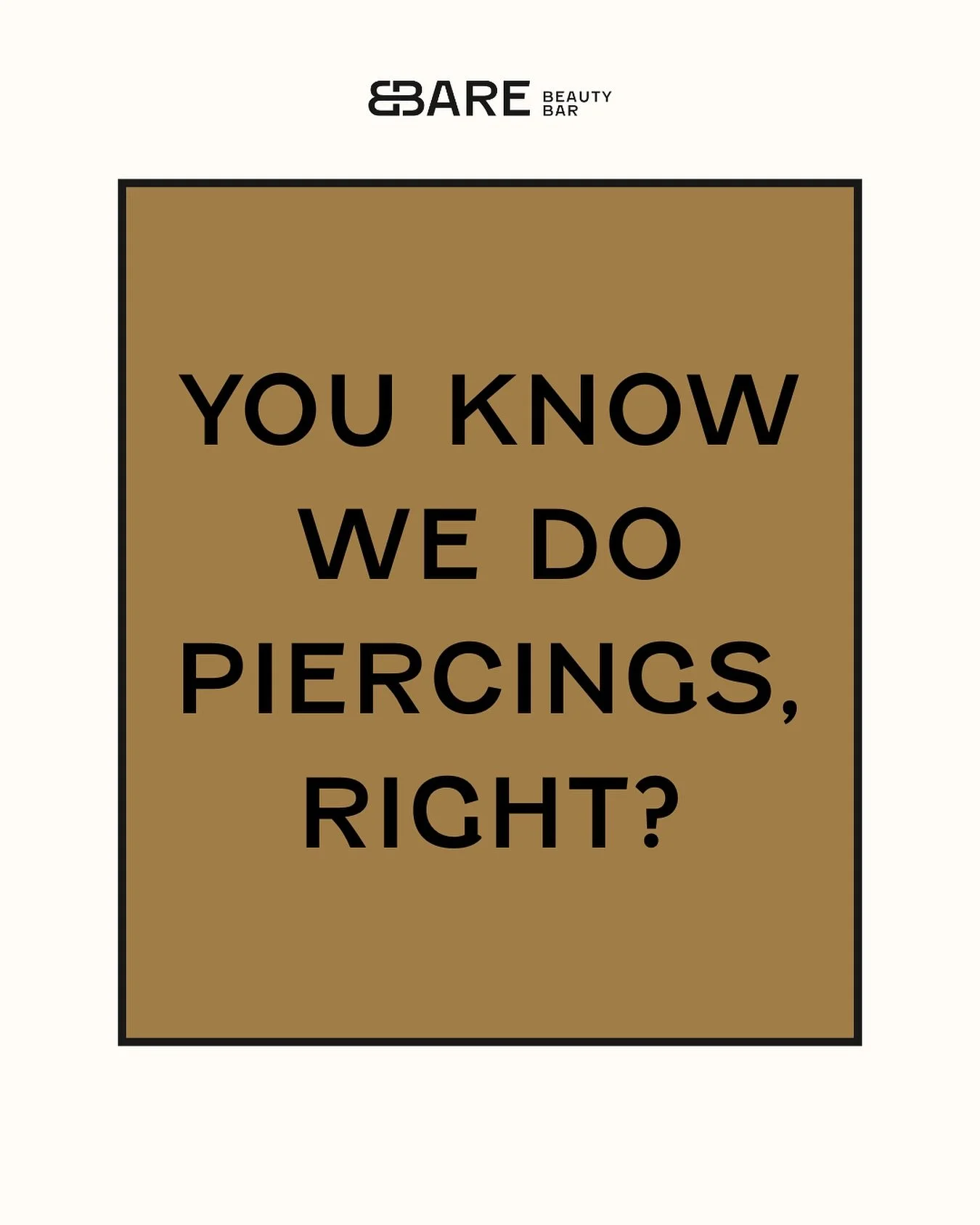 It&rsquo;s true! ✨

Single Spark, Double Spark, or Upper Ear piercings.

Clean, safe, hypoallergenic jewelry, and even a numbing cream option (um, yes please!).

Plus, if you grab our ear-piercing starter kit, your piercing service is&nbsp;free&nbsp;