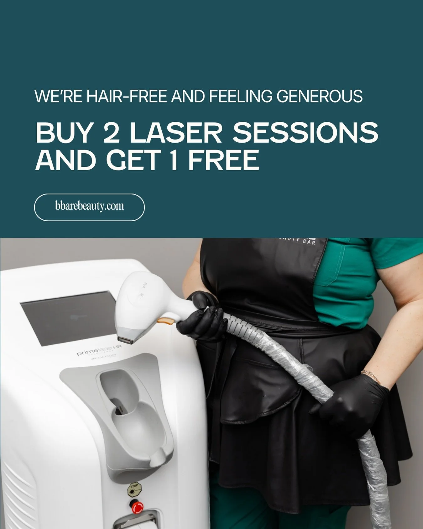 BOOK BY NOV 29!

We&rsquo;ve never done this before (and likely won&rsquo;t do it again)!

Let&rsquo;s say you need 6 sessions - this is a savings of up to $800 (depending on the area you&rsquo;re lasering)!

So, it&rsquo;s kinda a big deal! Book you
