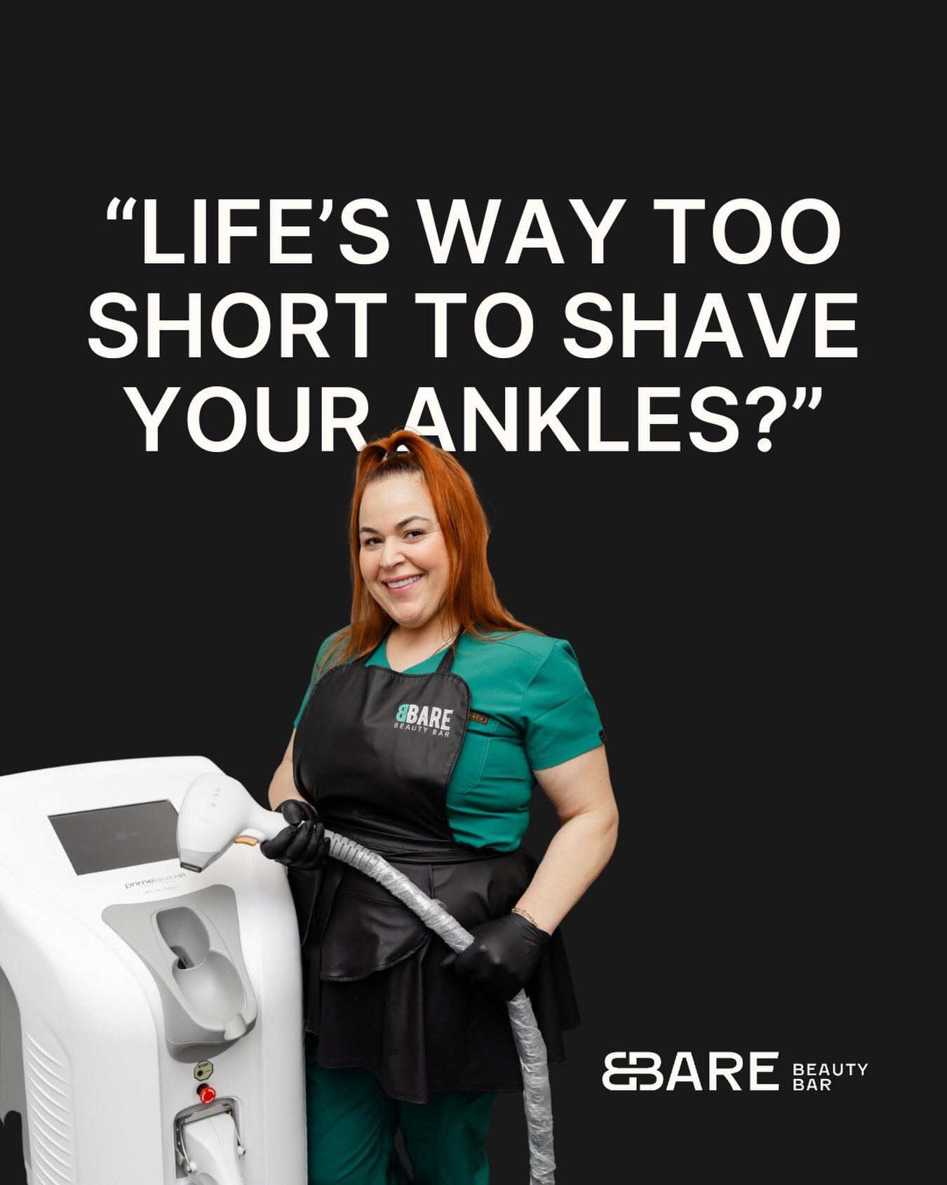 (Or your bikini line, or your underarms, or...you get it.)

If you&rsquo;re still shaving, you&rsquo;re spending way too much time doing the bare minimum.

Laser hair removal is the easiest way to get your time back:
&rarr; No stubble
&rarr; No razor