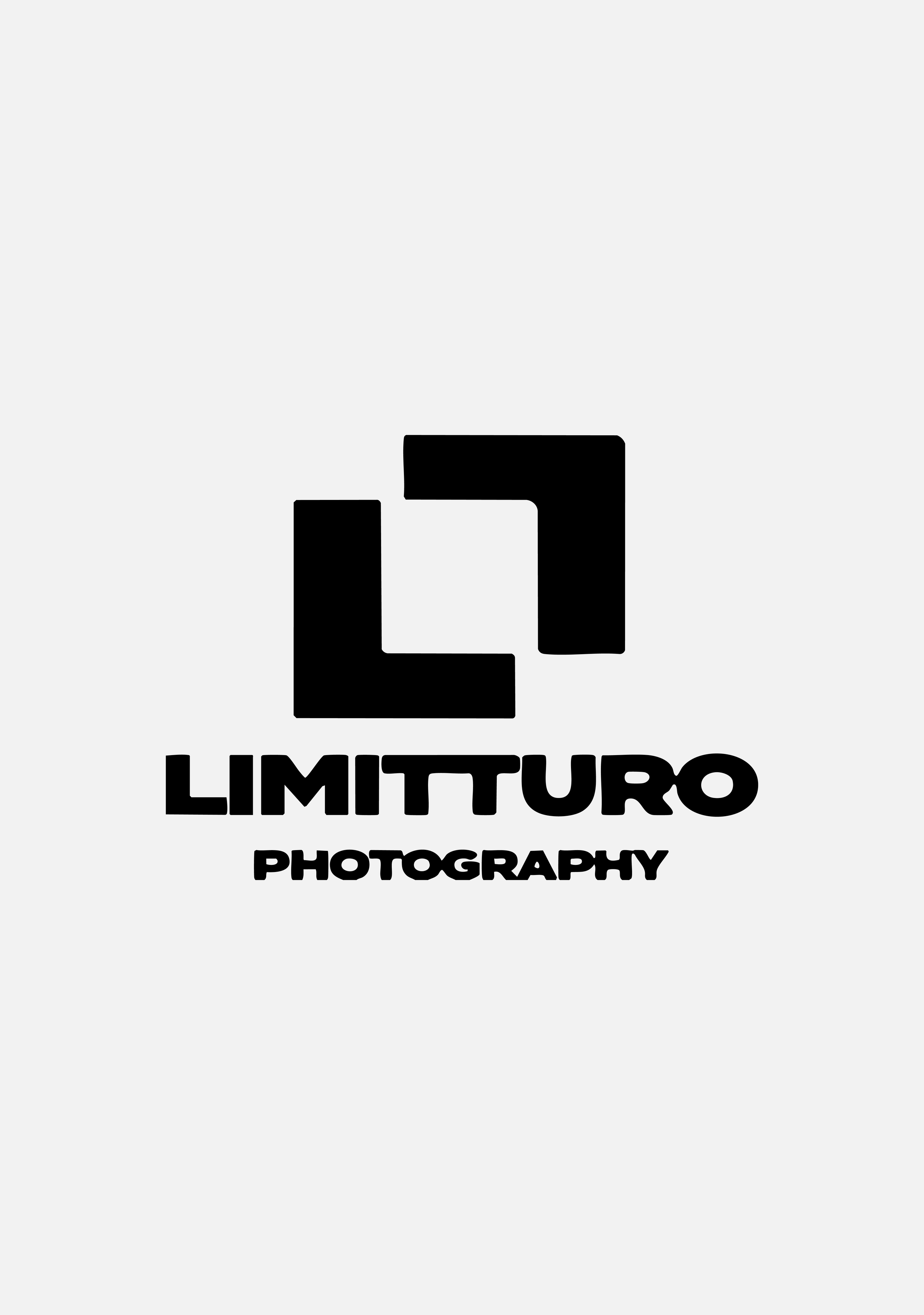 Black and white logo for Limituro Photography featuring a geometric square symbol and bold text.