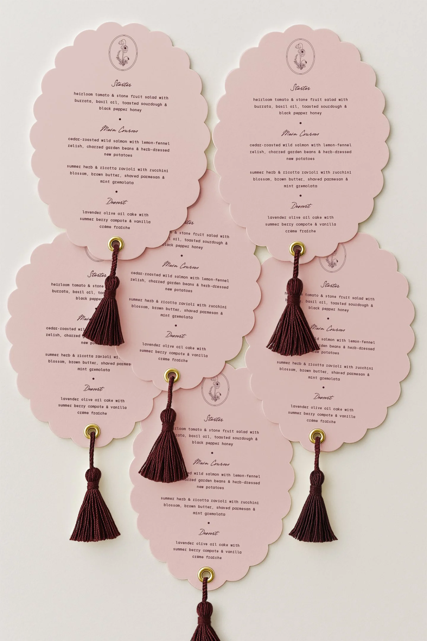 Blush Wedding Menu with Tassel.jpg