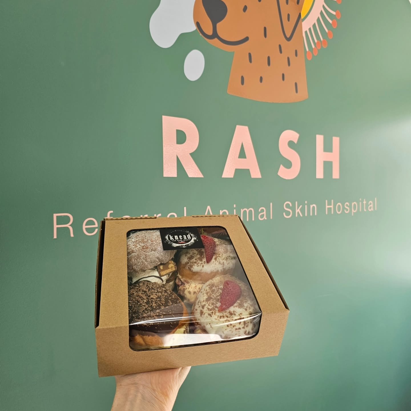 We are so spoilt! Another delicious delivery this morning from another lovely client. 
We really appreciate all the thank yous. We have the best clients and patients 🐾❤️