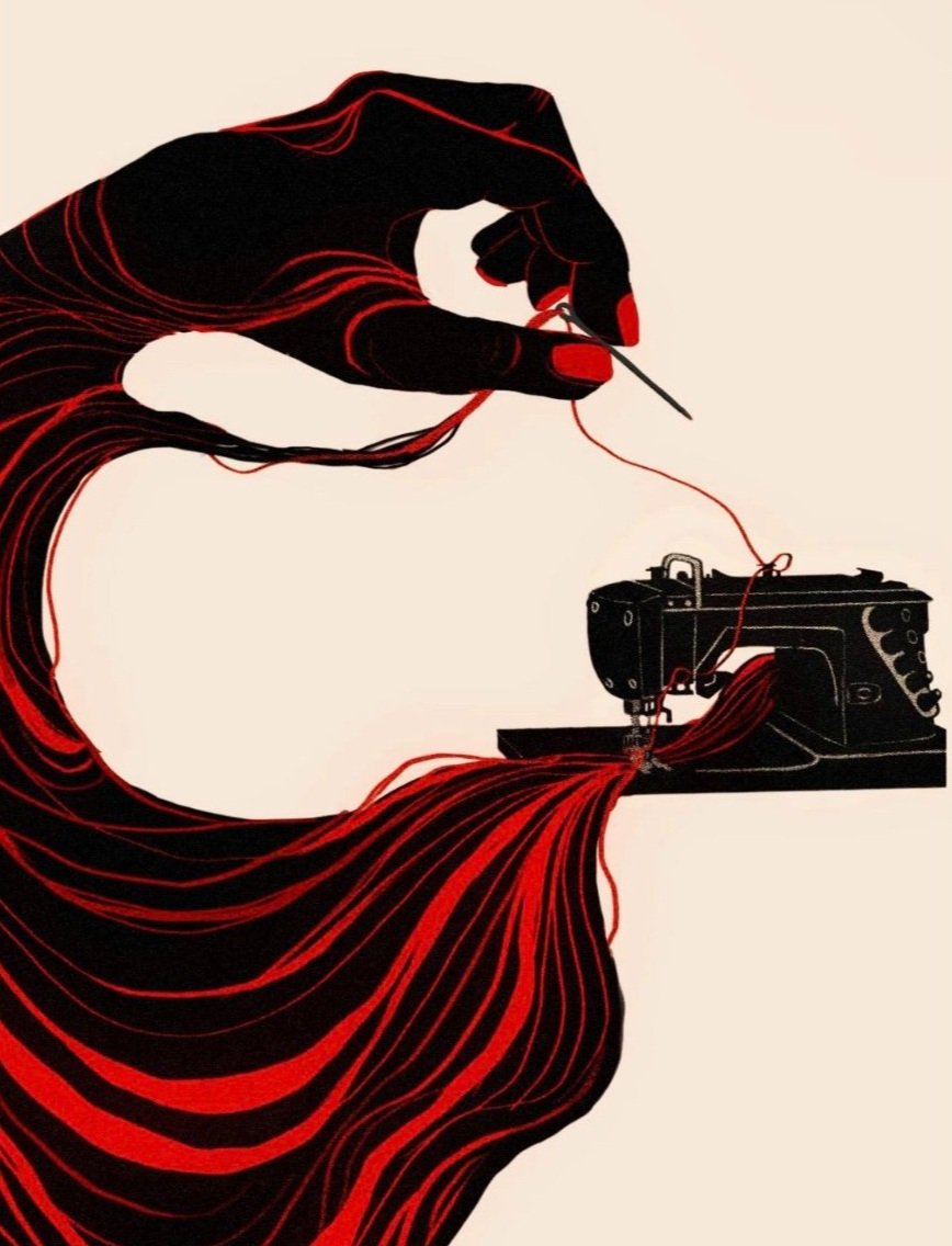 "Seamstress," digital, 2024