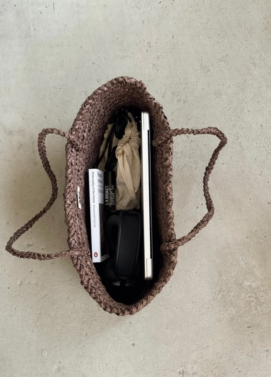 Bateau Raffia Bag, Arc Bags