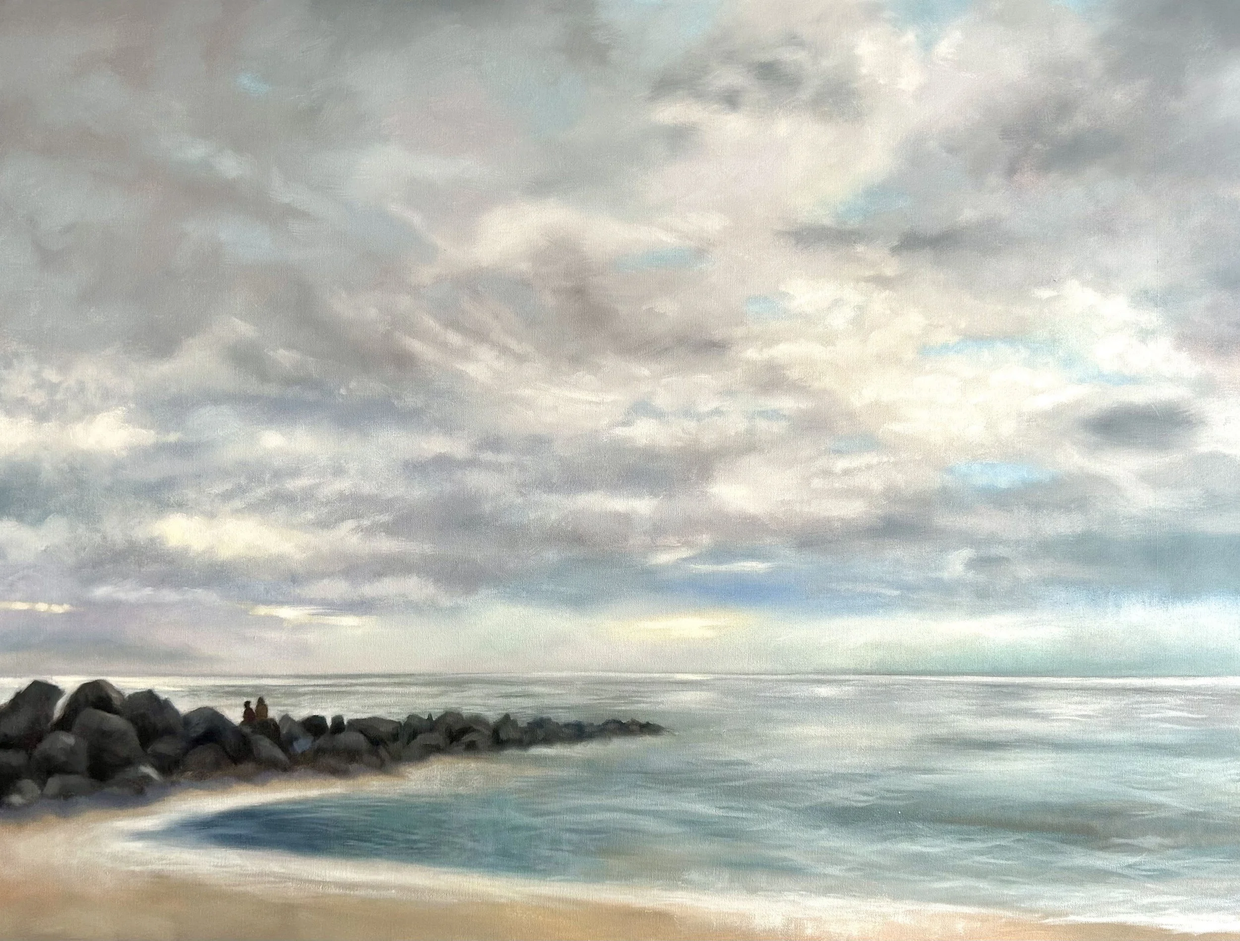 Breakwater, Oil on Canvas, 36"x48"