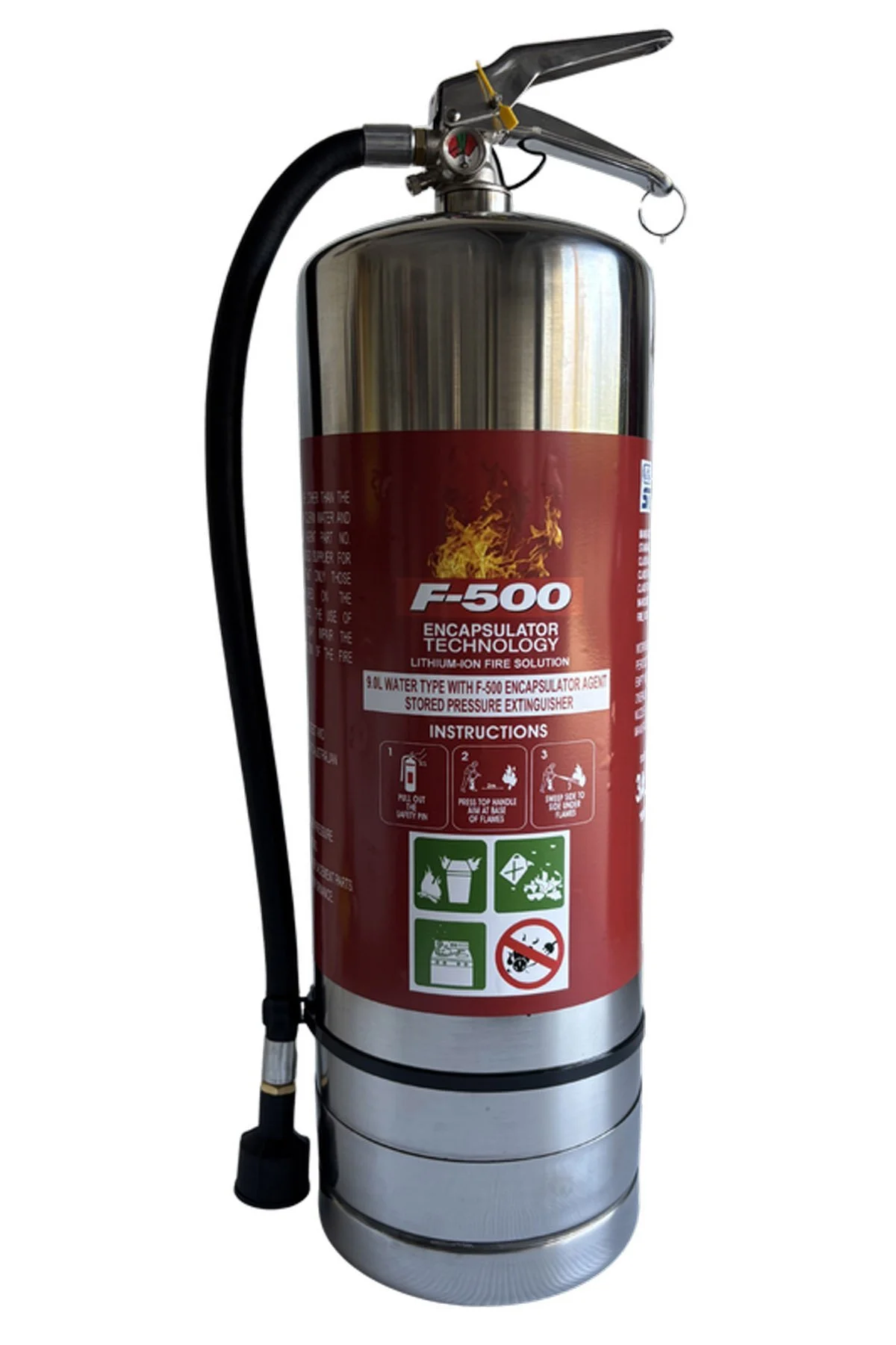 ENCAPS F-500 EA 4 Litre Lithium-Ion Battery Fire Extinguisher