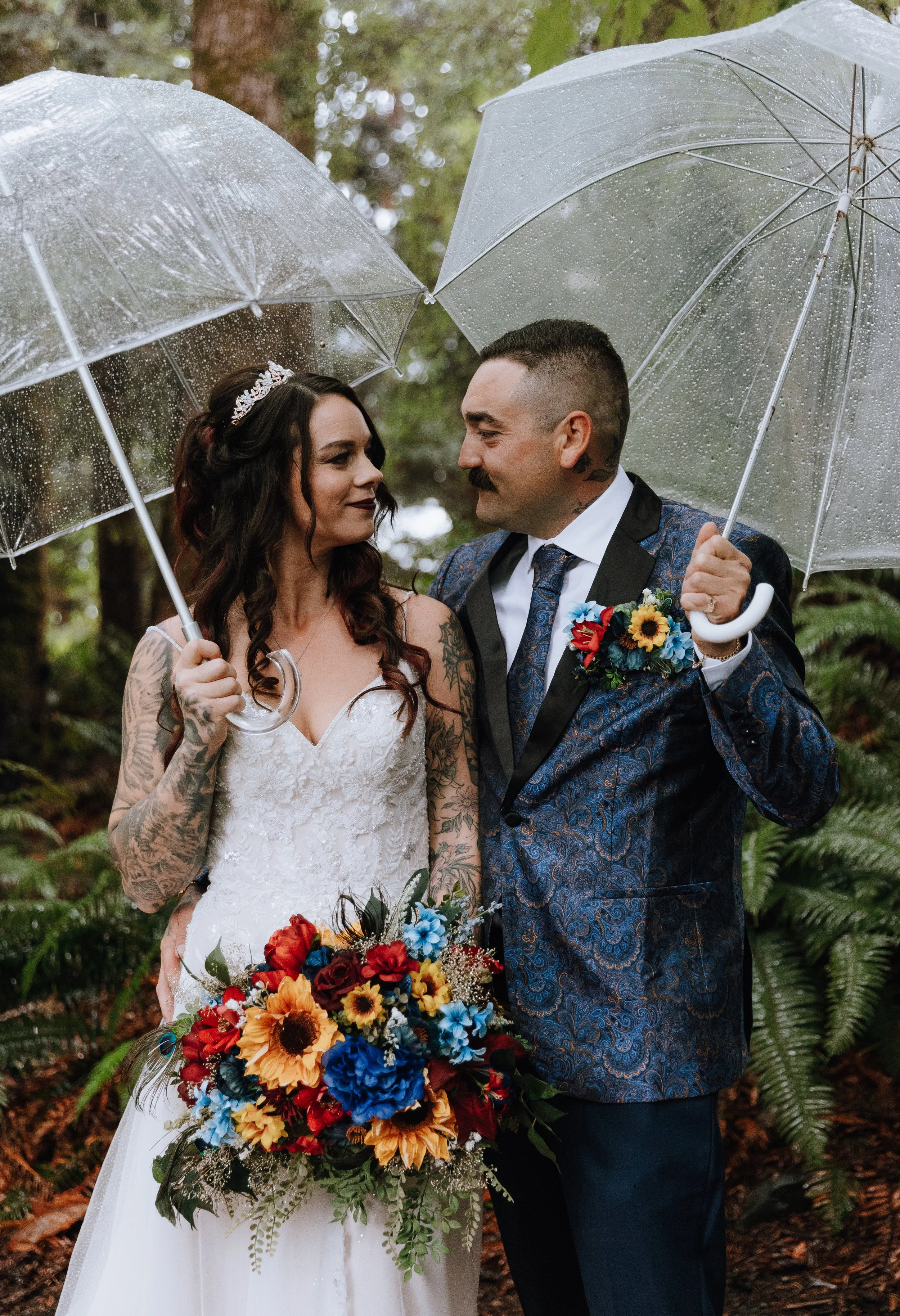 A Rainy Day Wedding at Gowlland Harbour Resort