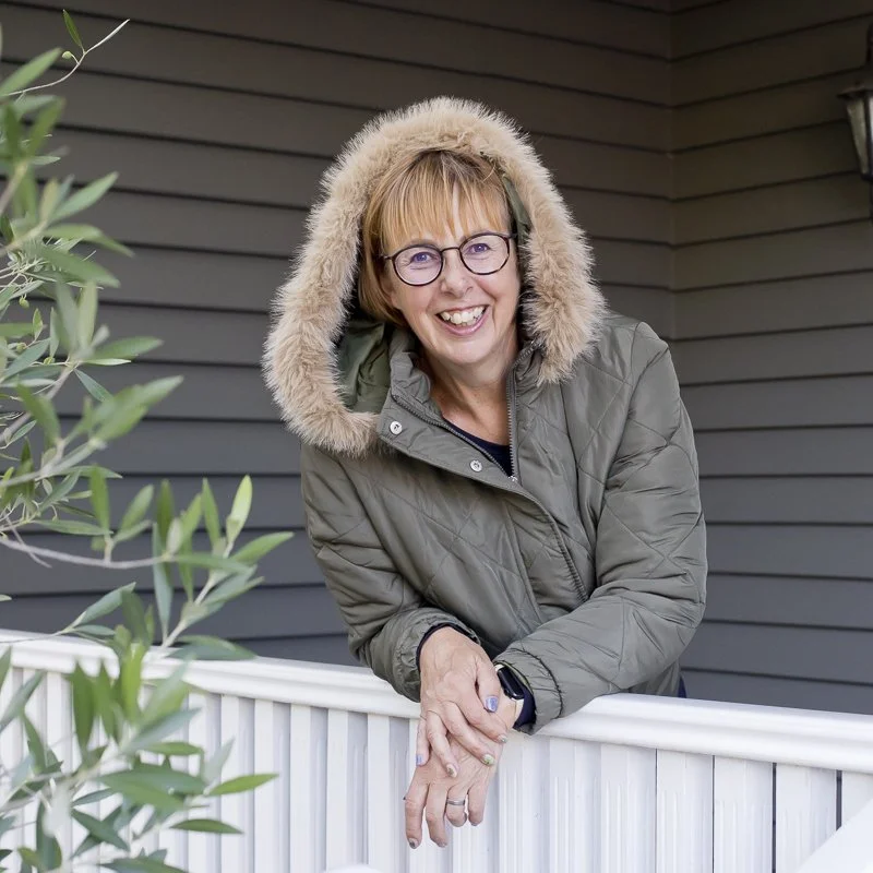 Ranee in a winter coat with hood