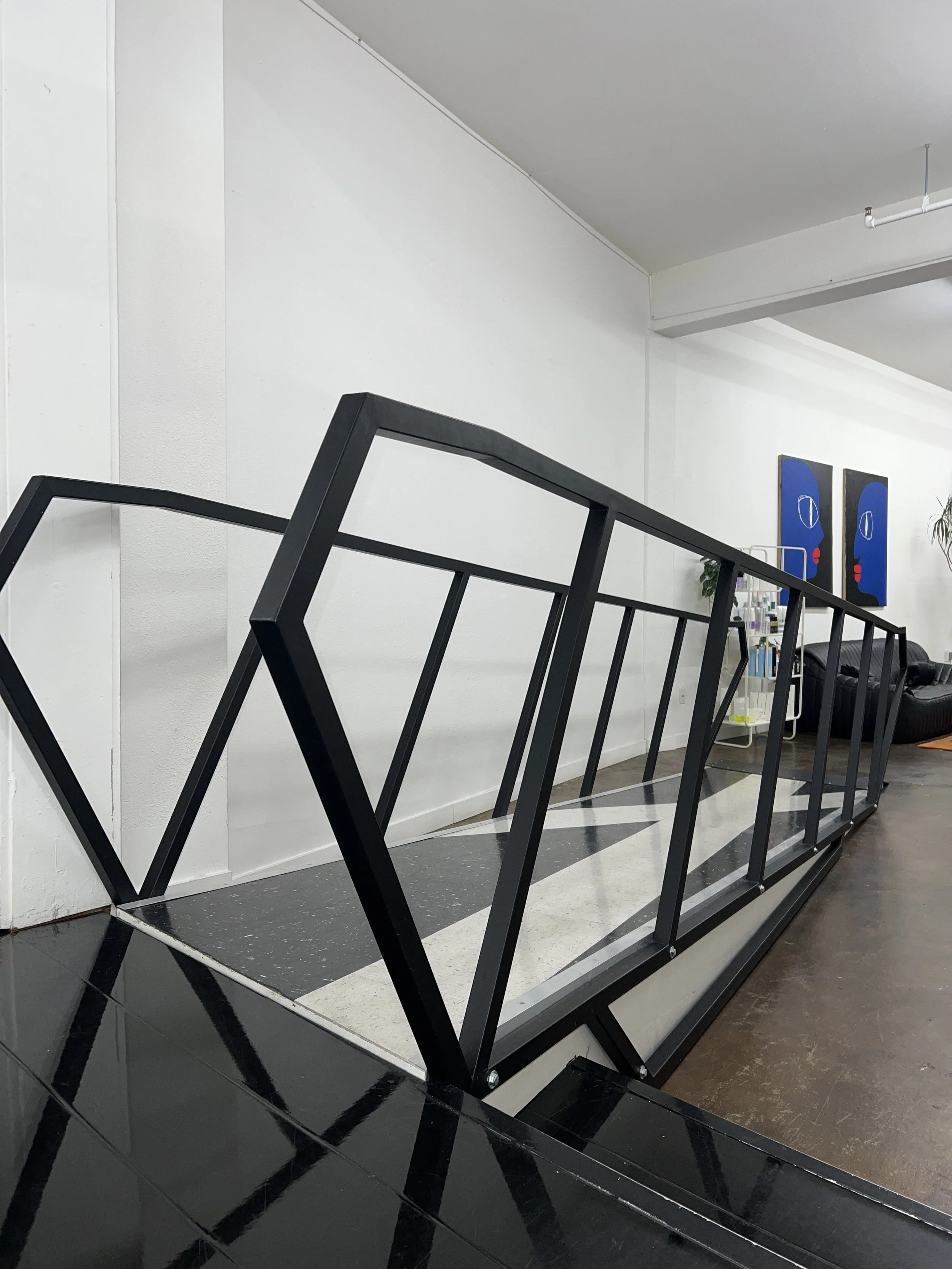 custom ada ramp and rail by de stijl forms