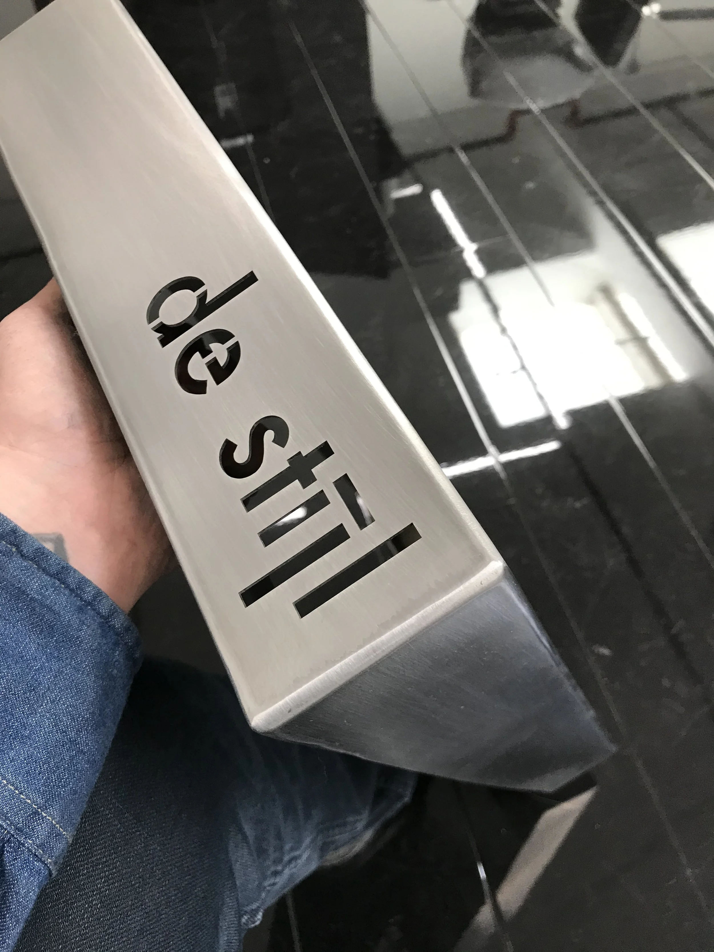 custom counter top intsert by de stijl forms