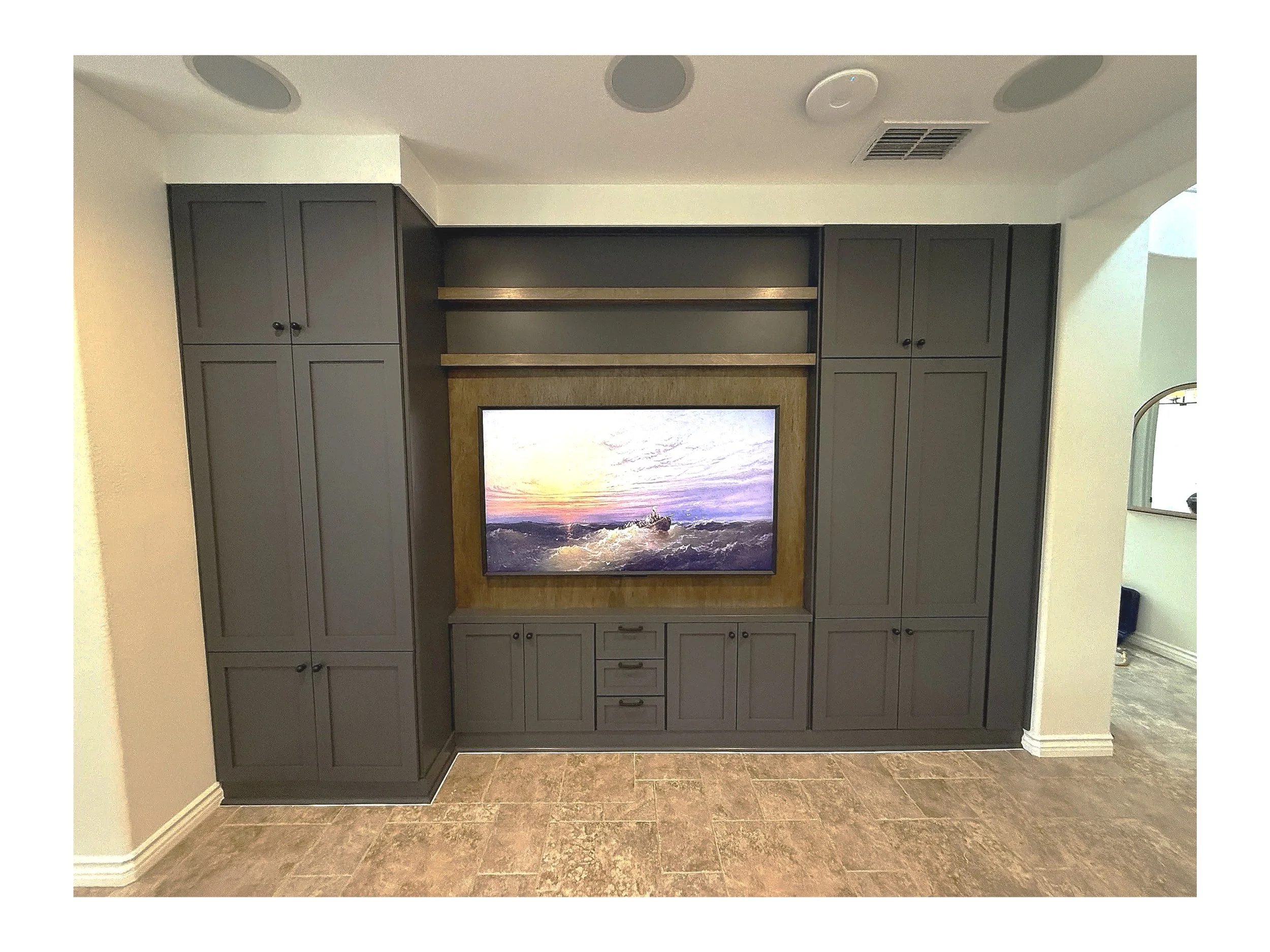 Custom Built-In Media Center