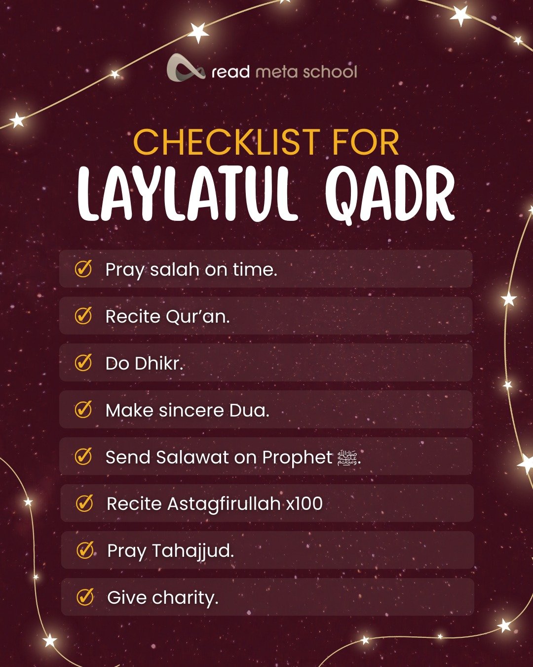 Your Roadmap to the Best Night of the Year. 📋🌙✨

In our classrooms, we teach that success is the result of preparation and purpose. The final nights of Ramadan are no different. Laylatul Qadr is a unique opportunity for transformation, reflection, 