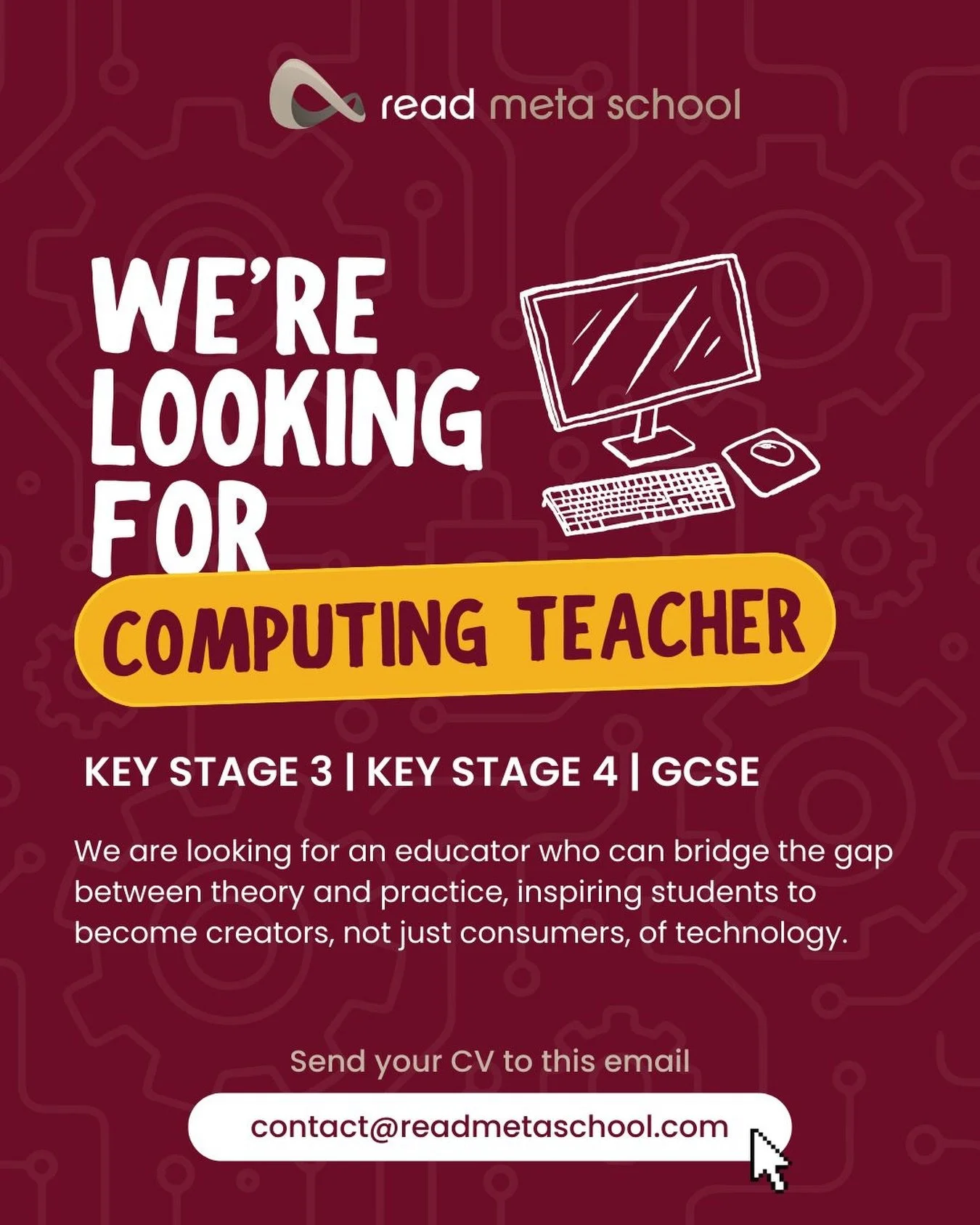📢 We&rsquo;re Hiring &ndash; Computing Teacher (KS3 / KS4)

Join Read Meta School, a global online Muslim school committed to delivering high-quality education to students around the world.

We are looking for a passionate and experienced Computing 