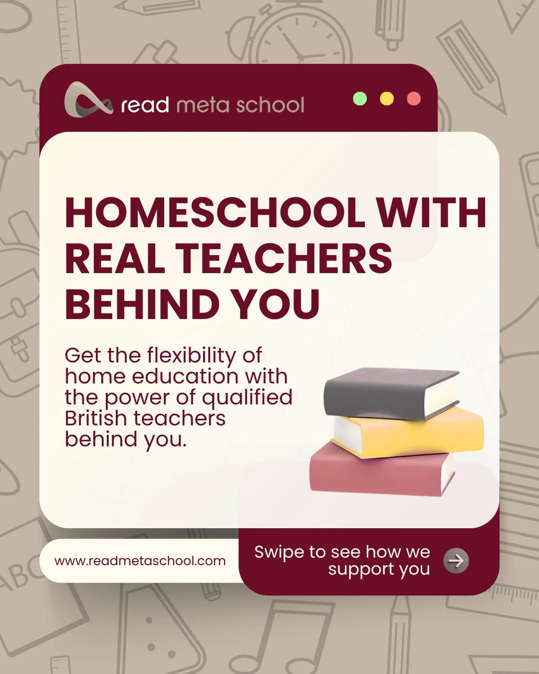 Homeschooling shouldn't mean doing it all yourself. 🛑

At Read Meta School, we believe parents should be parents, and teachers should be teachers. We provide the structure, the British curriculum, and the live expert instruction, so you can enjoy th