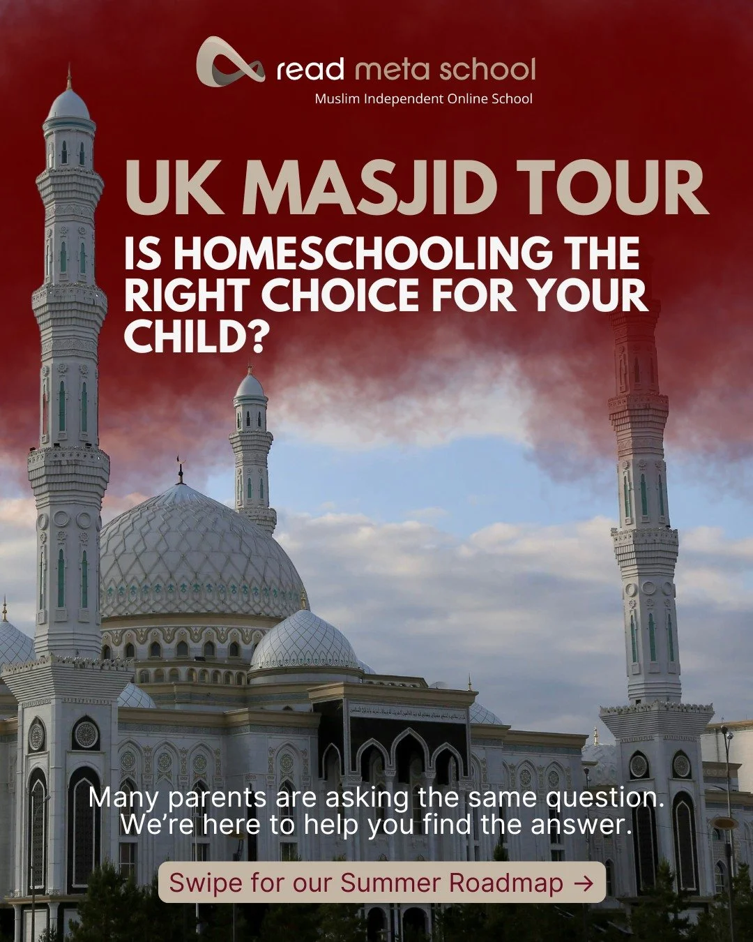 🕌 Homeschooling: From Overwhelming to Empowering.

Are you considering homeschooling but don't know where to start? Or perhaps you've just begun and feel lost in the sea of curriculum and scheduling?

This summer, Read Meta School is hitting the roa