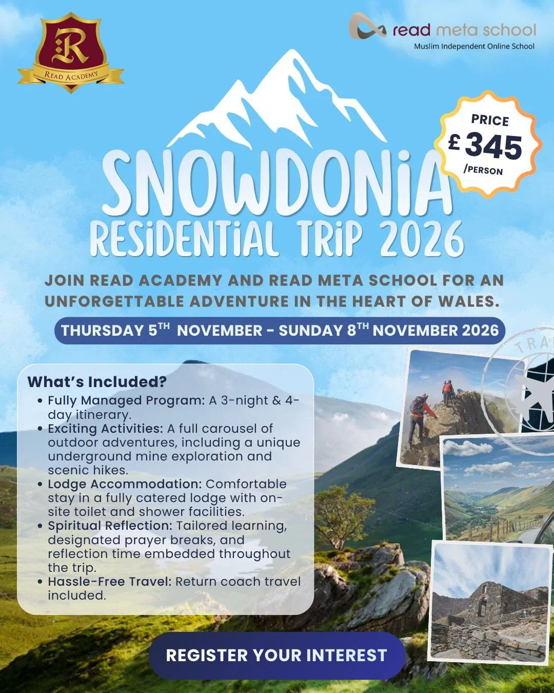 Snowdonia Residential Trip 2026 An Unforgettable Experience Awaits