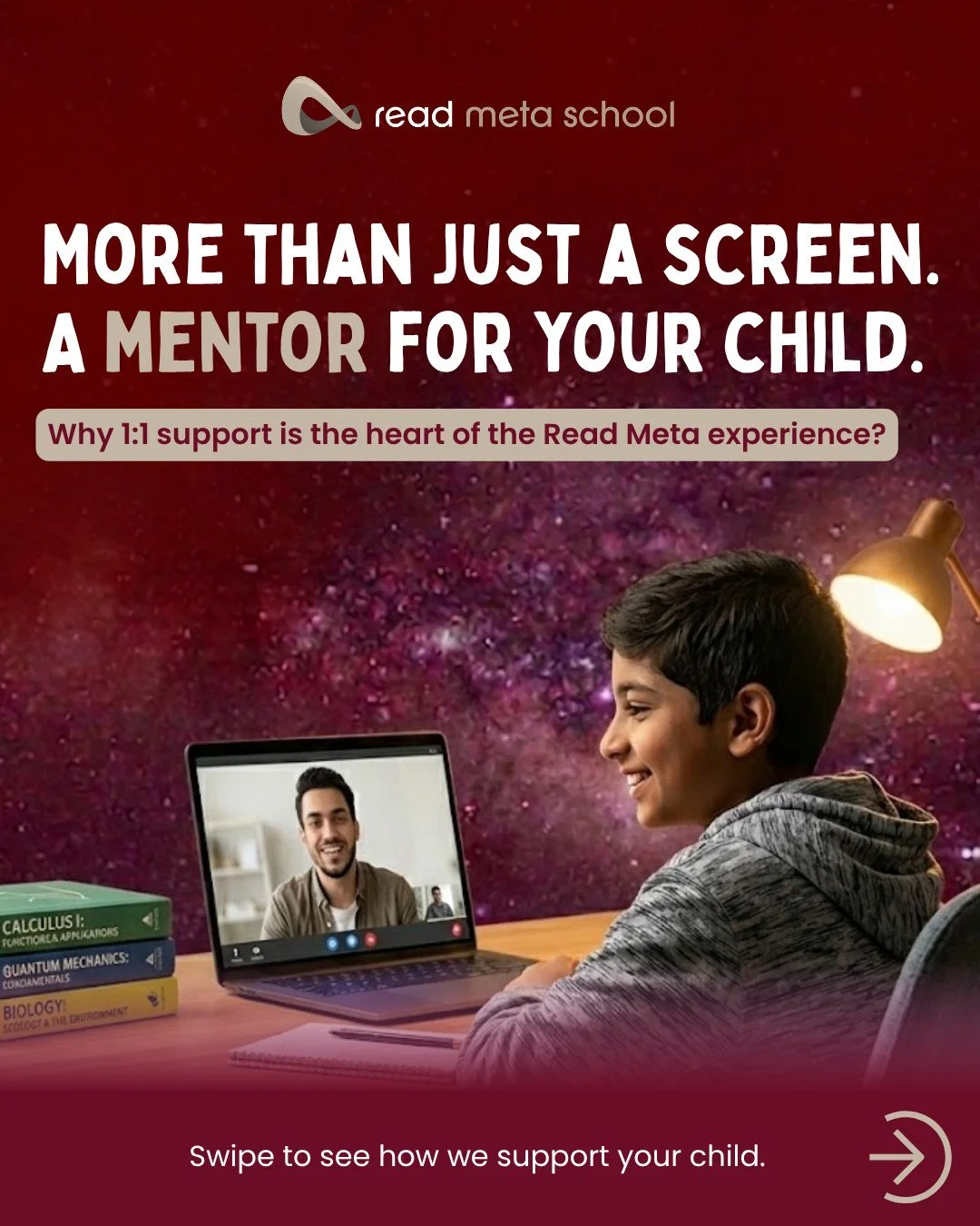 🤝 Online learning doesn&rsquo;t have to mean learning alone.

One of the most powerful features of Read Meta School is something you won&rsquo;t find in a traditional classroom: 1:1 Personalised Mentoring for every single student. 📖✨

We know that 