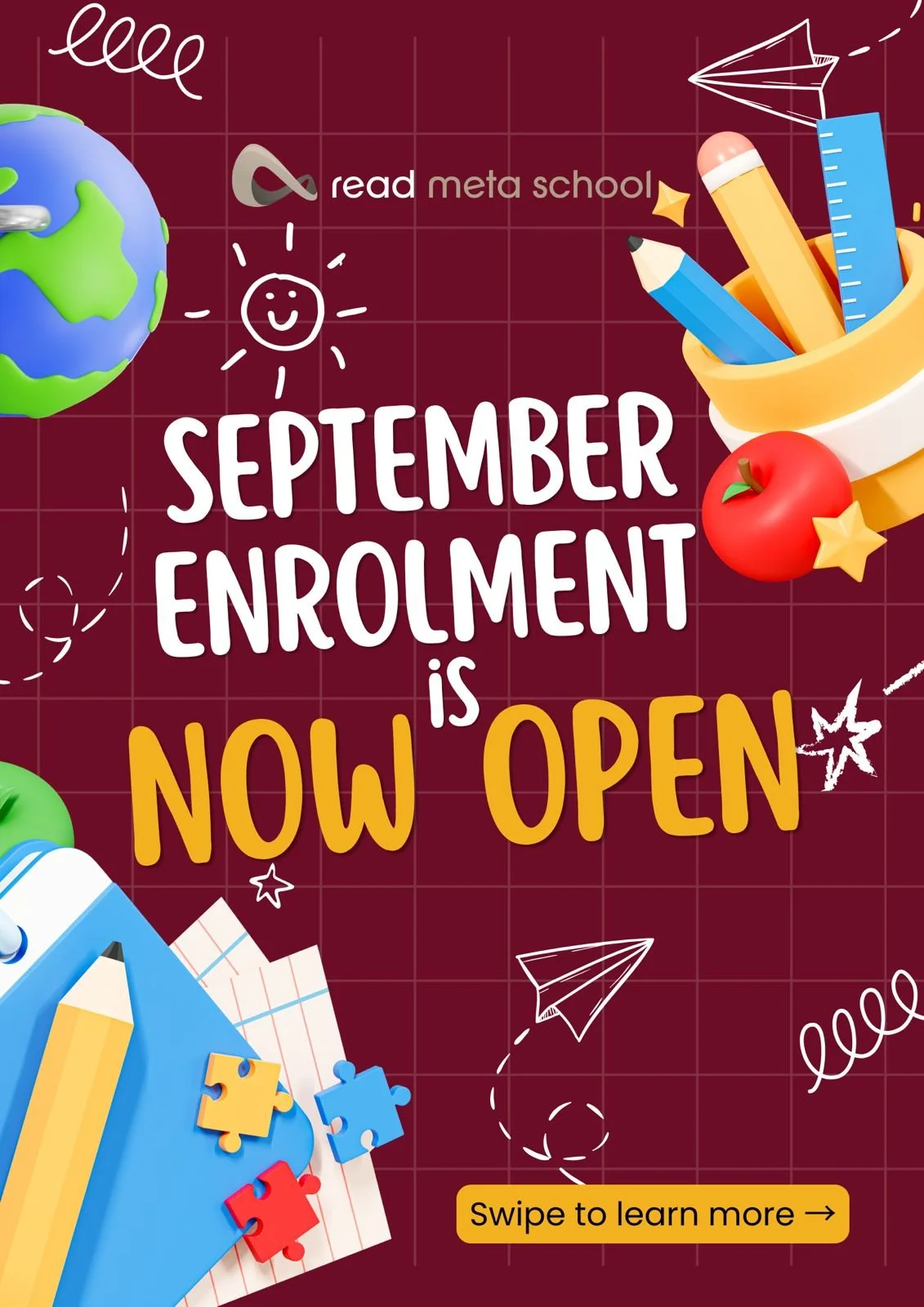 September Enrolment is Now Open at Read Meta School