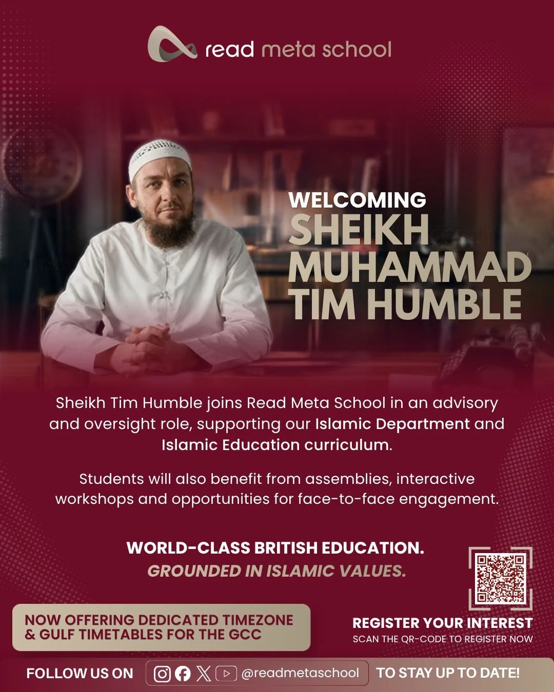Welcoming Sheikh Tim Humble to Read Meta School!