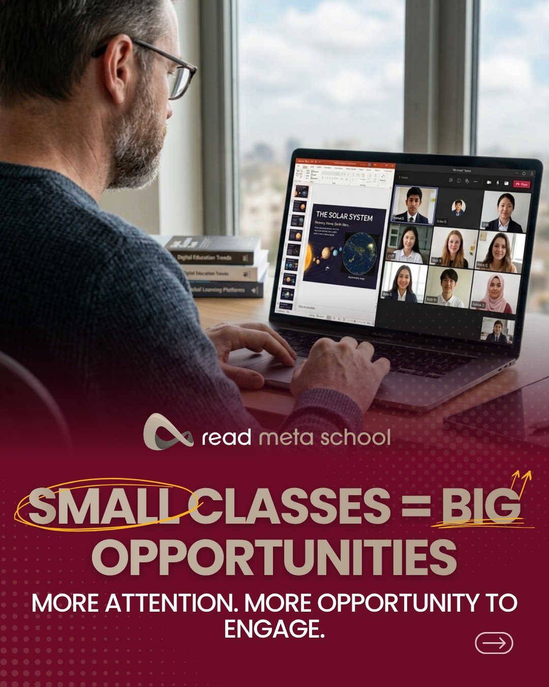 Small classes mean big opportunities for your child to thrive. At Read Meta School, our cap of 20 students per class ensures every learner gets the personal attention, encouragement, and support they deserve. 💻✨

Ready to give your child an online c