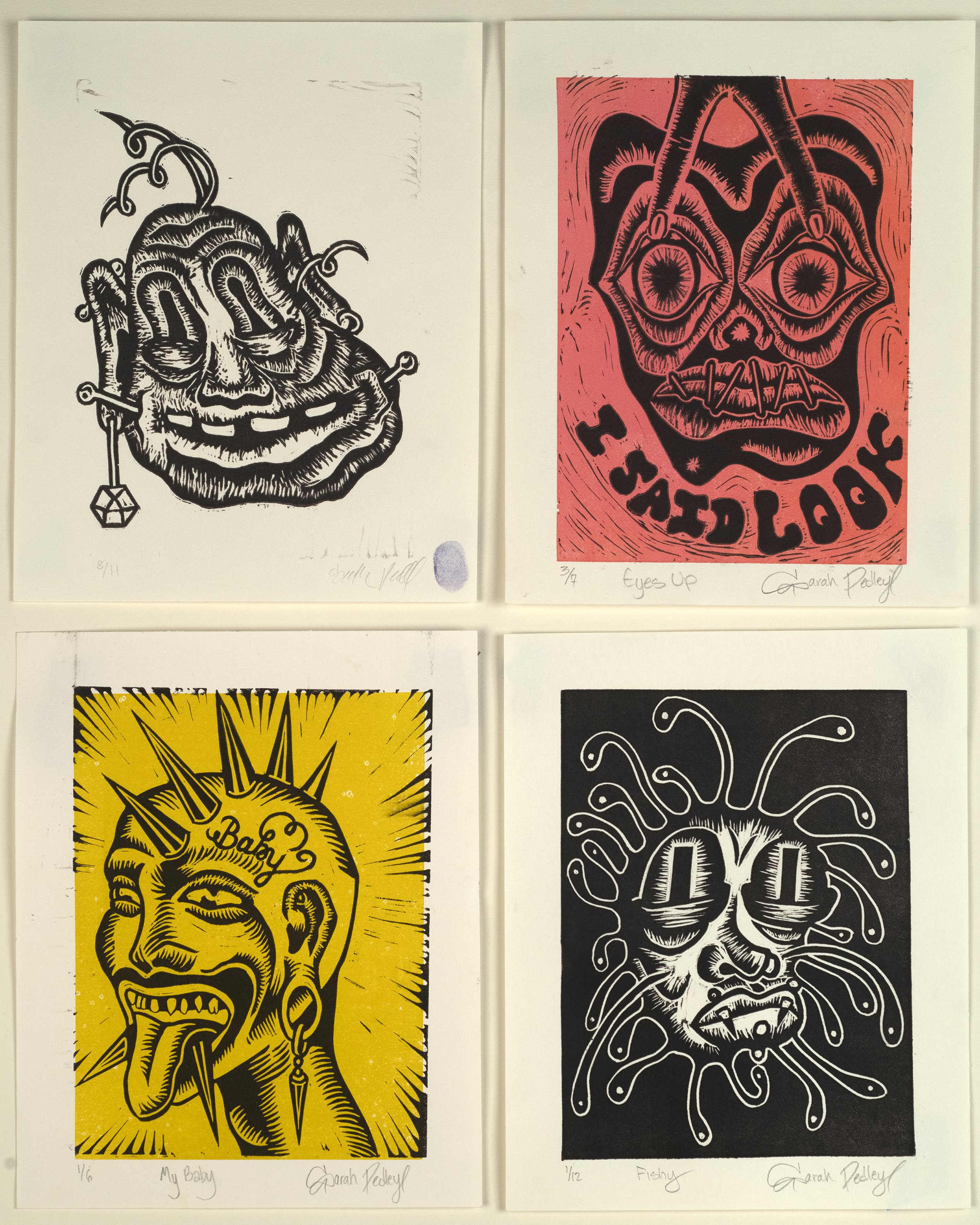 Methods of Man,
Multiple Prints,
Acrylic Ink on Paper,
Photographed by Greg Staley