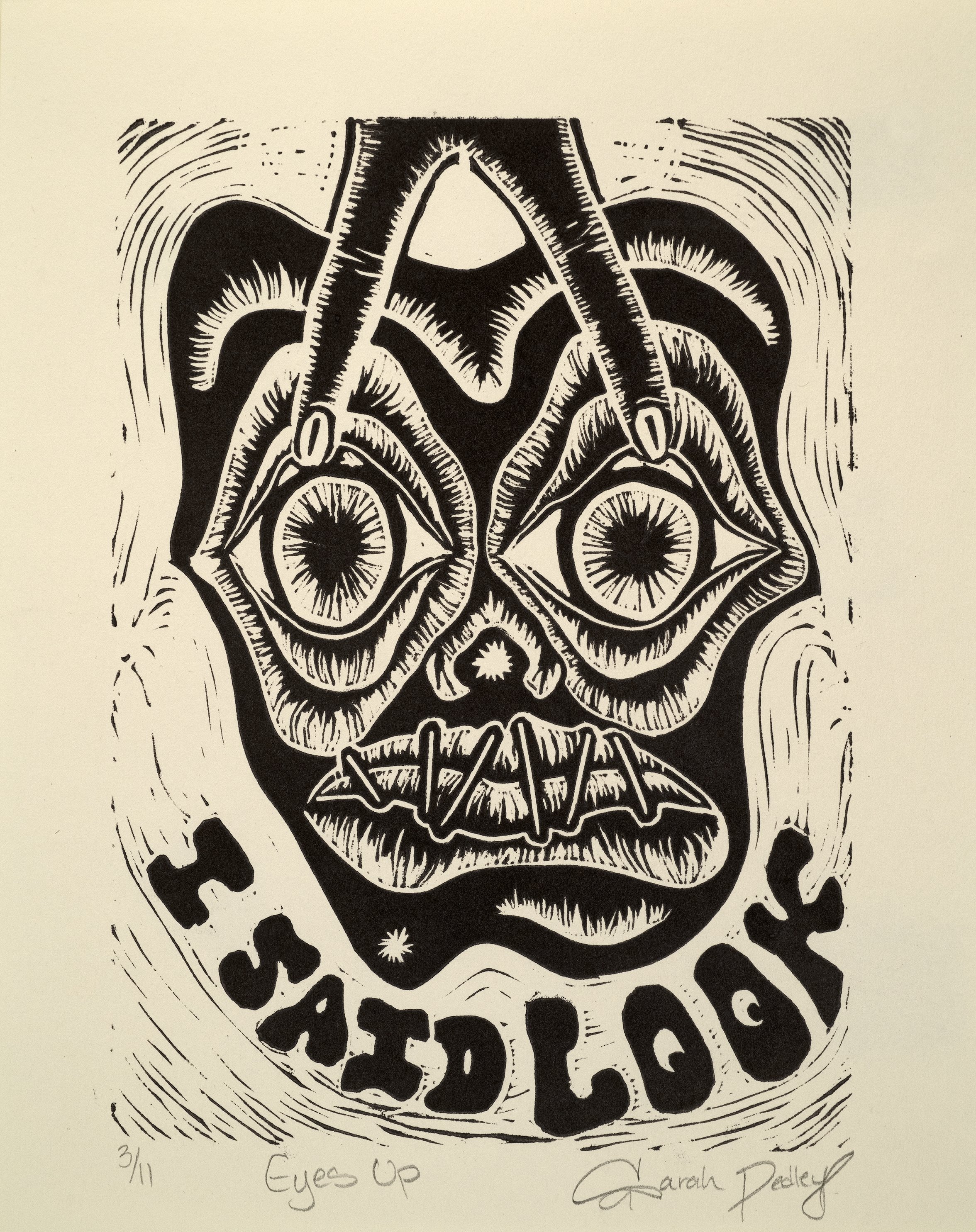 Eyes Up,
Acrylic Ink on Paper,
10" x 8",
2024,
Photographed by Greg Staley