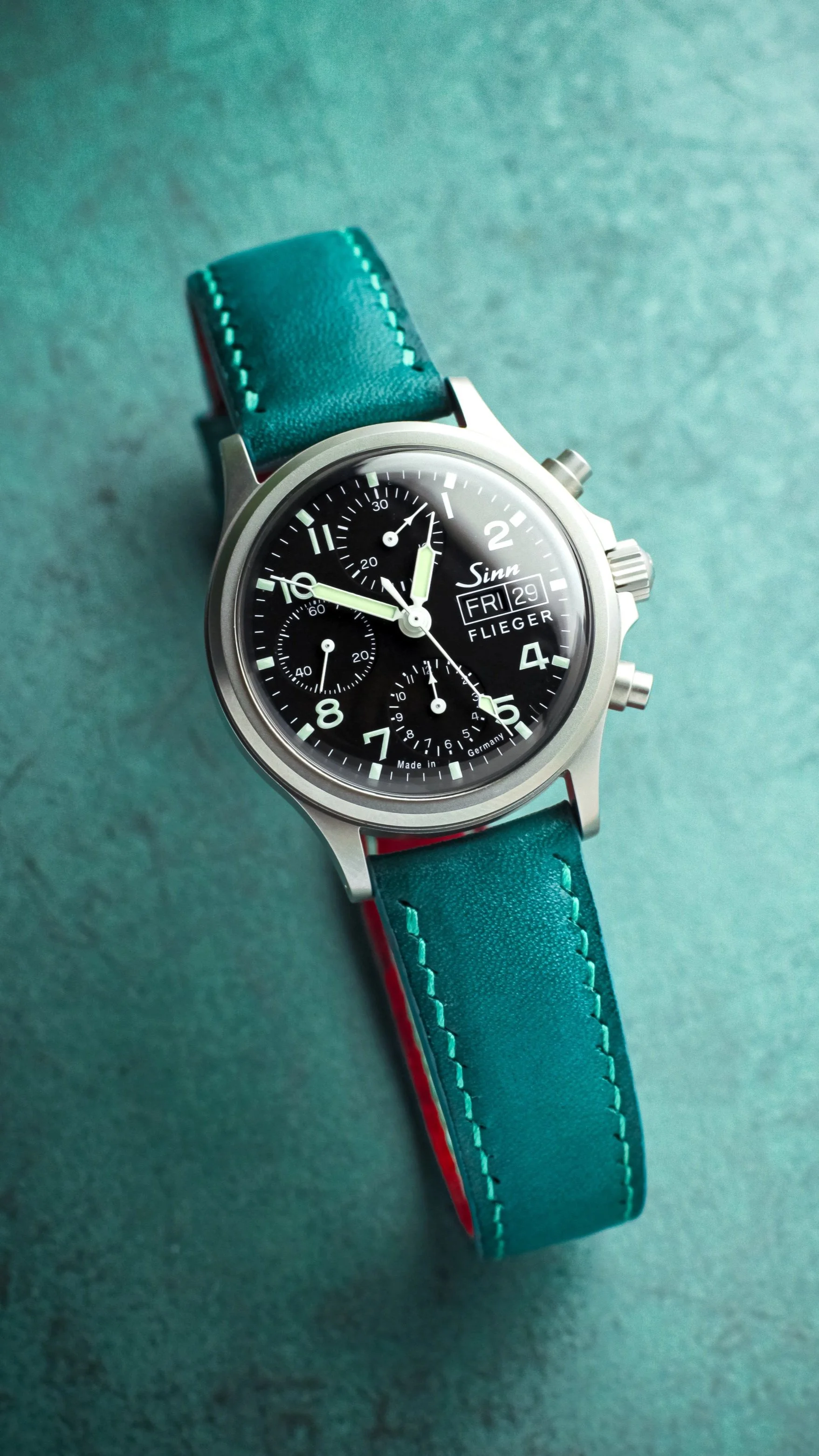 Bespoke Teal strap for the 356