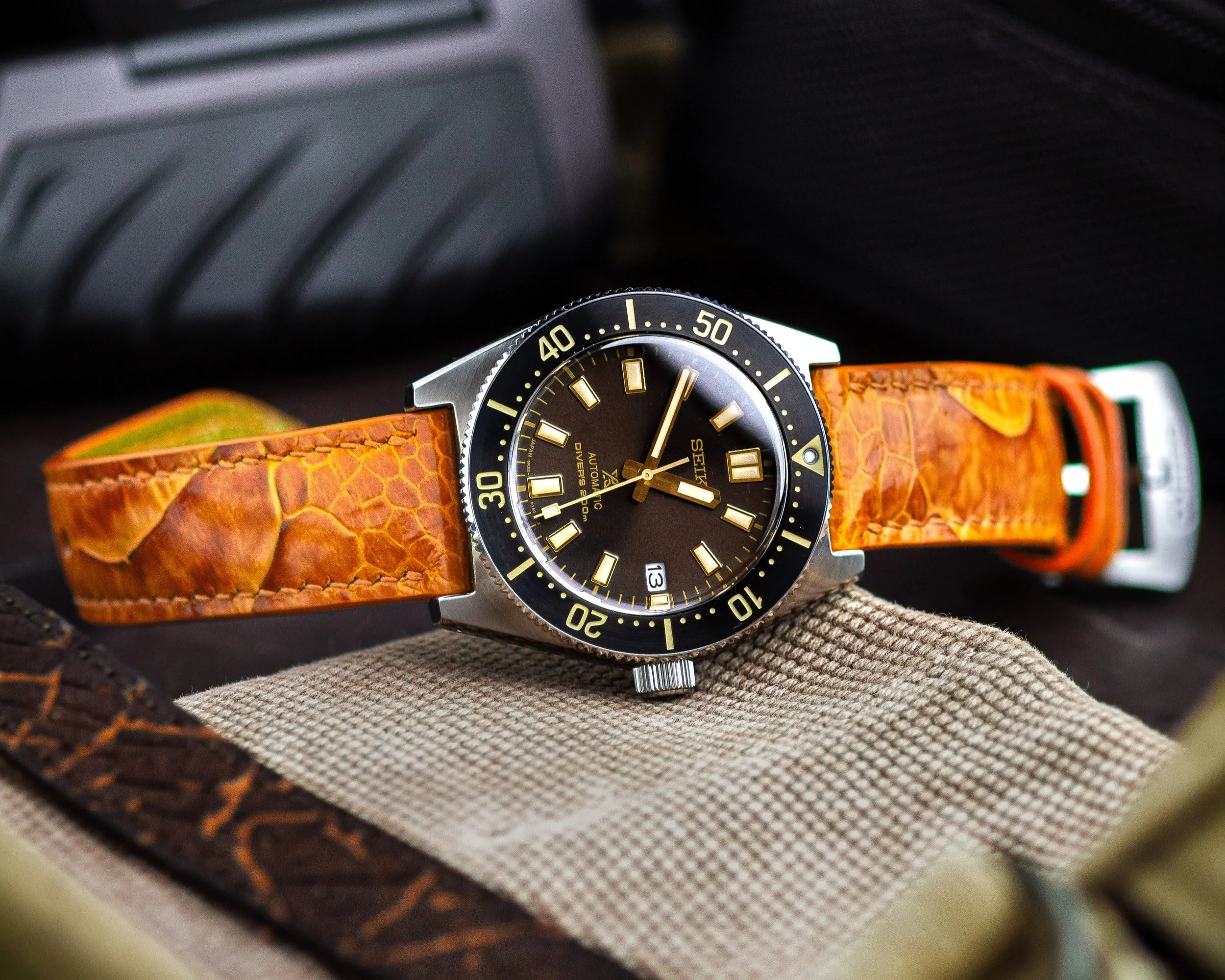 Orange Ostrich for Seiko SPB147J1