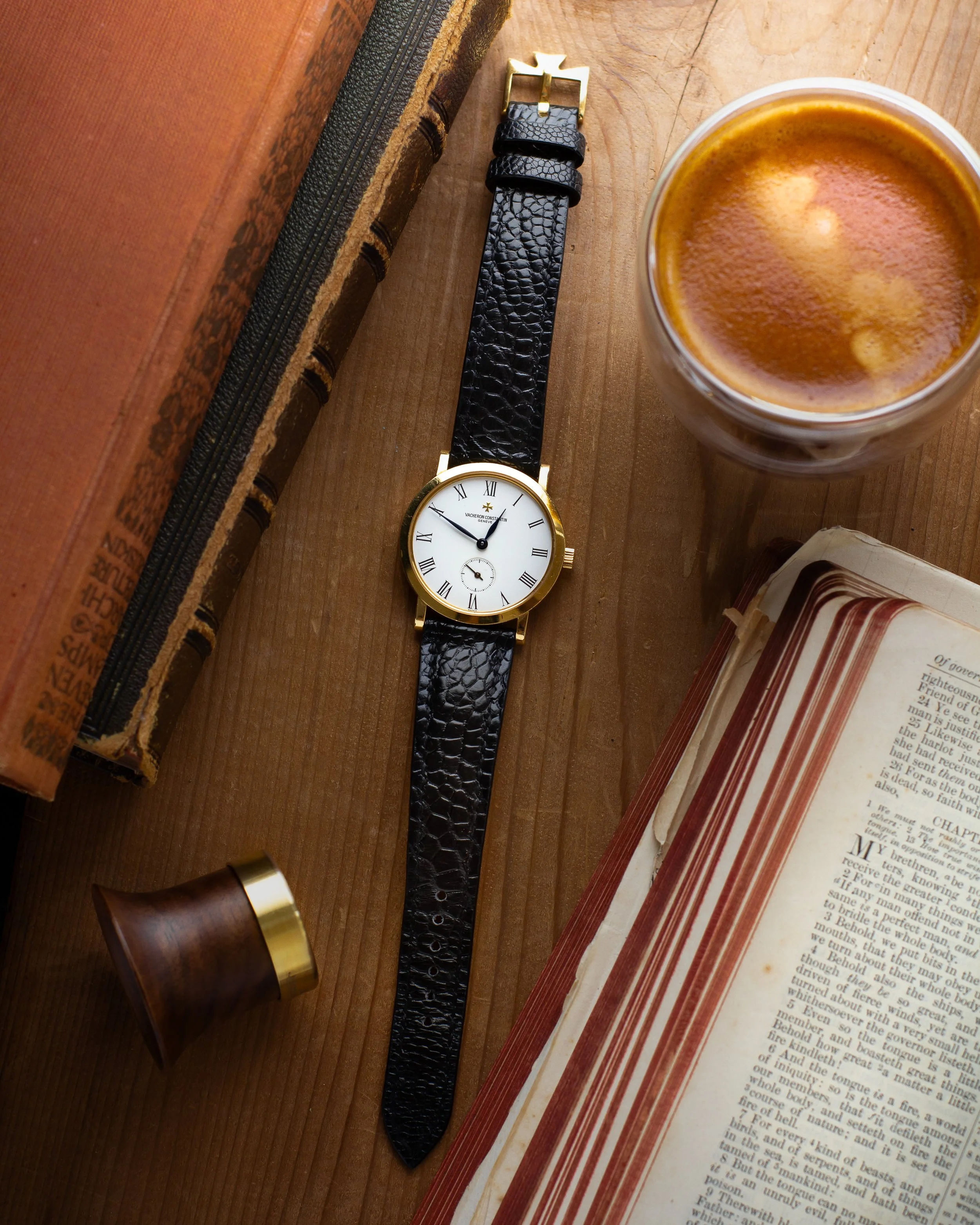 Vacheron &amp; Black Ostrich