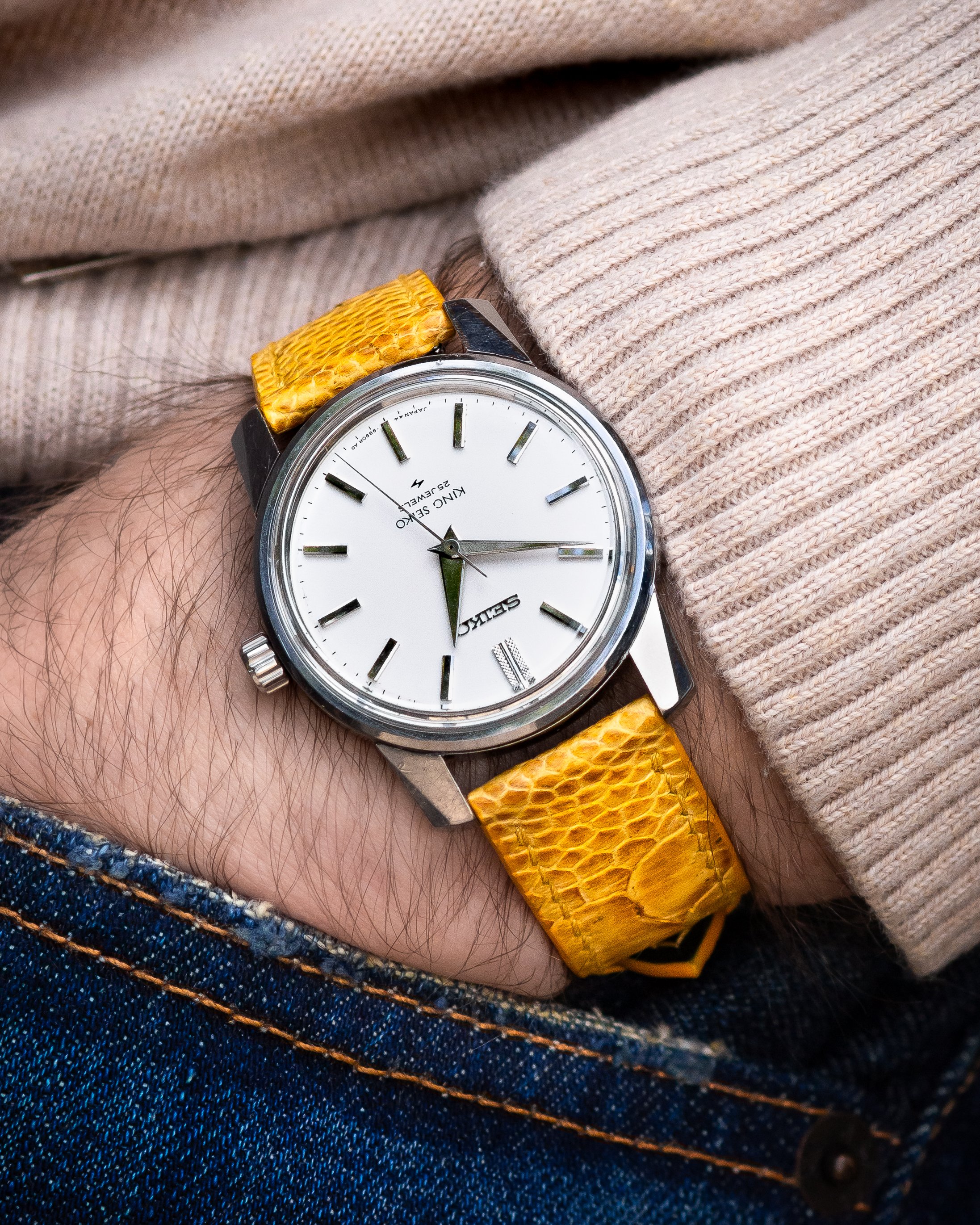 Yellow ostrich for the ‘67 King Seiko