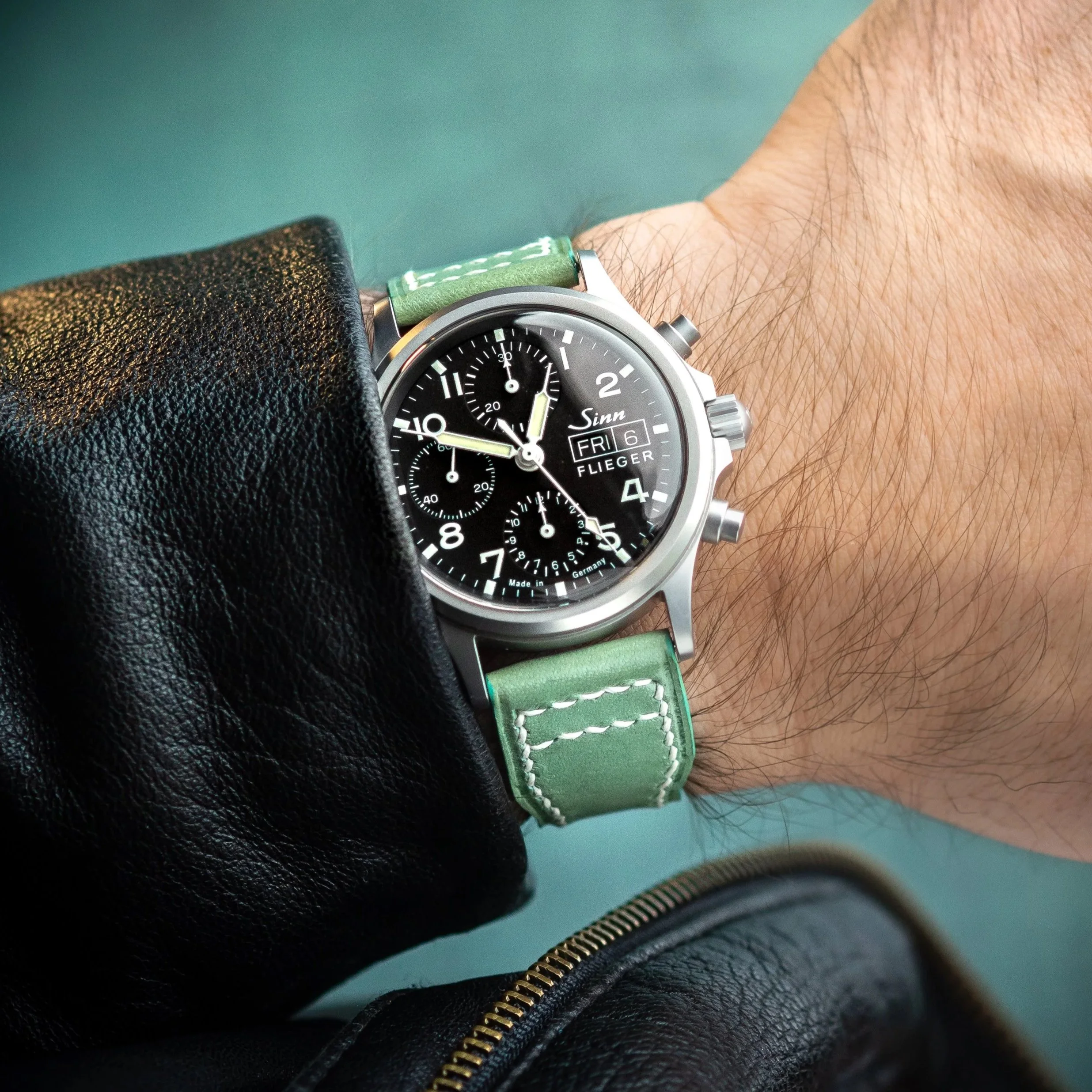 Turquoise Pilot for the Sinn 356