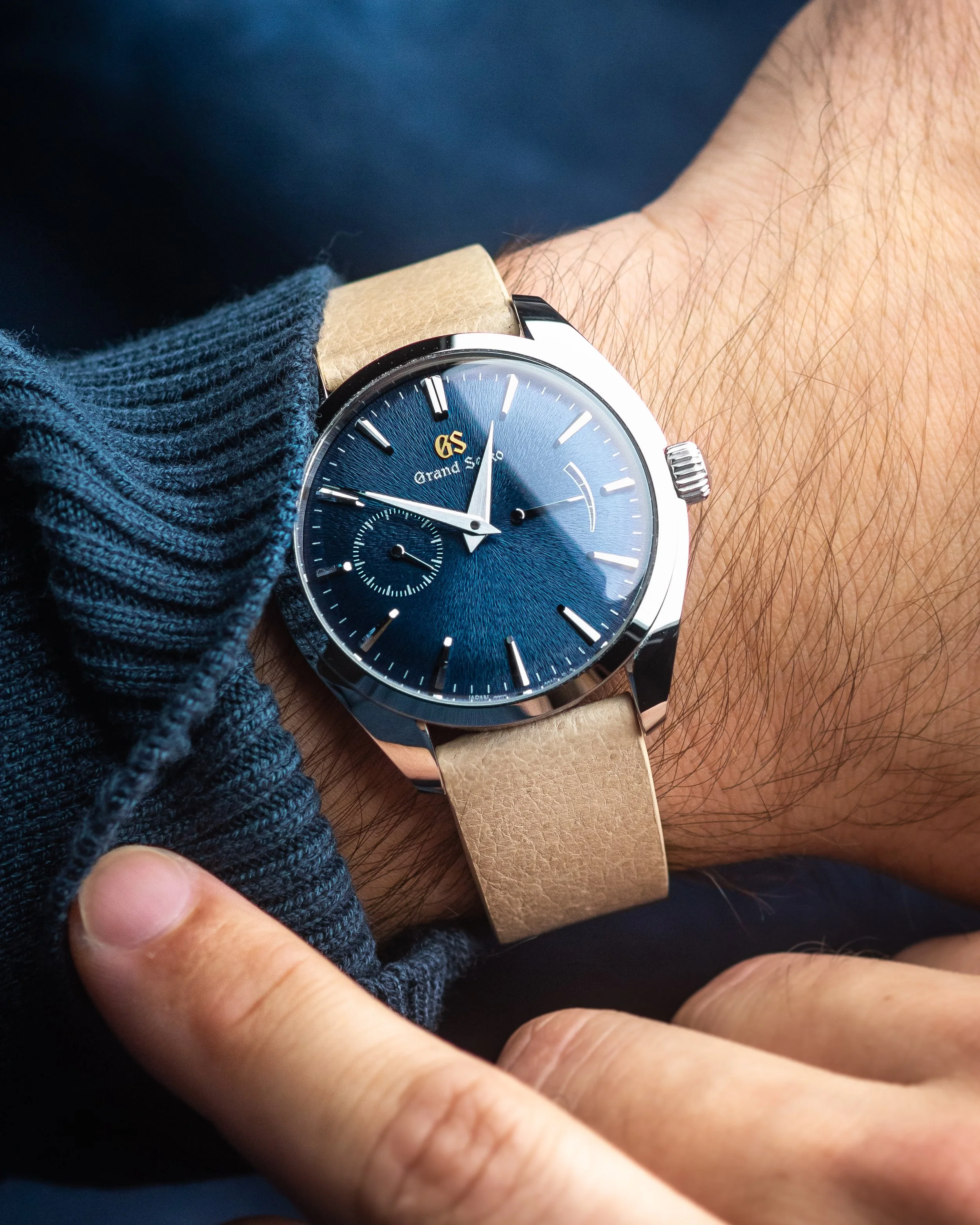 Natural pigskin for Grand Seiko Saturday