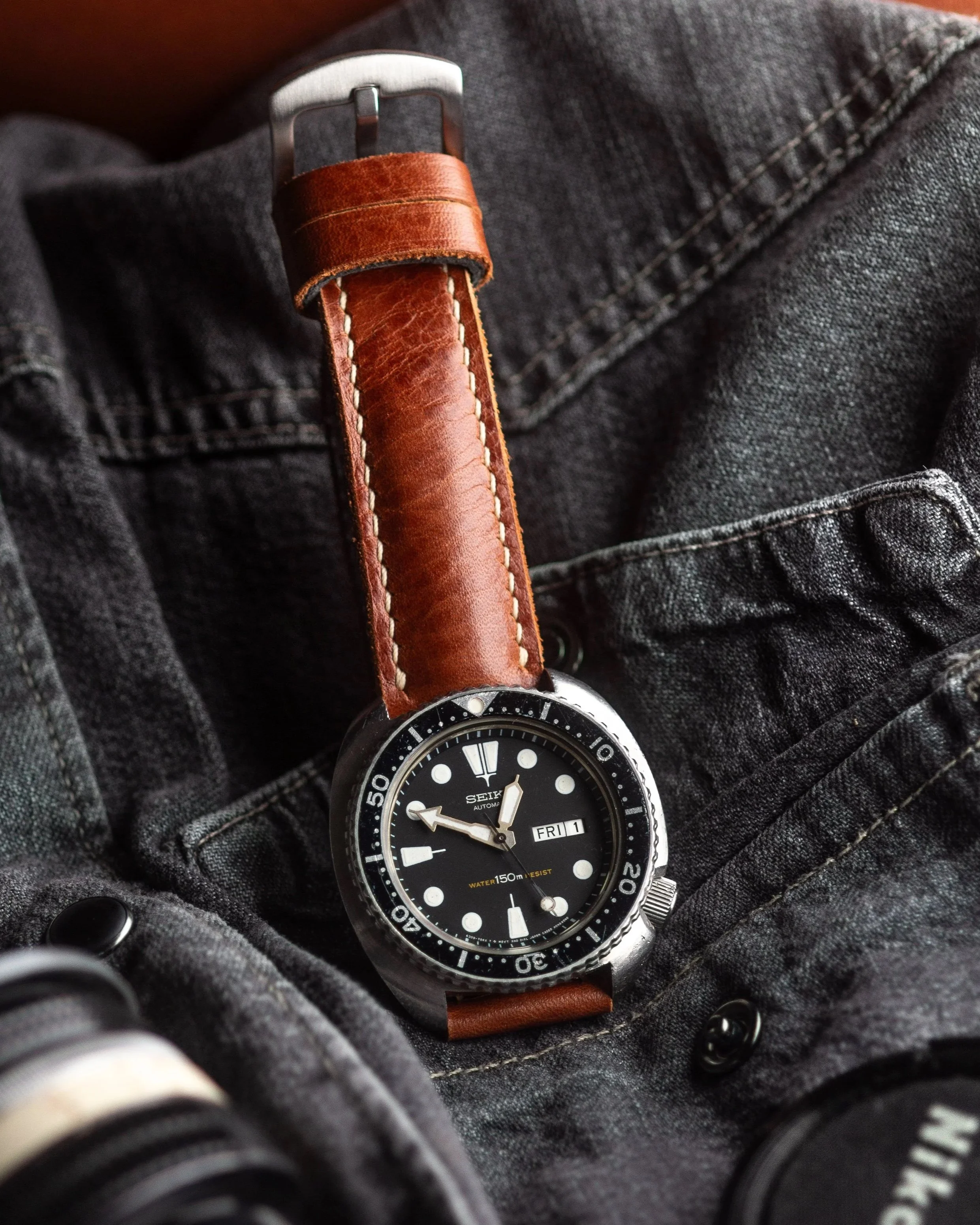 Whiskey tan for the Seiko 6309